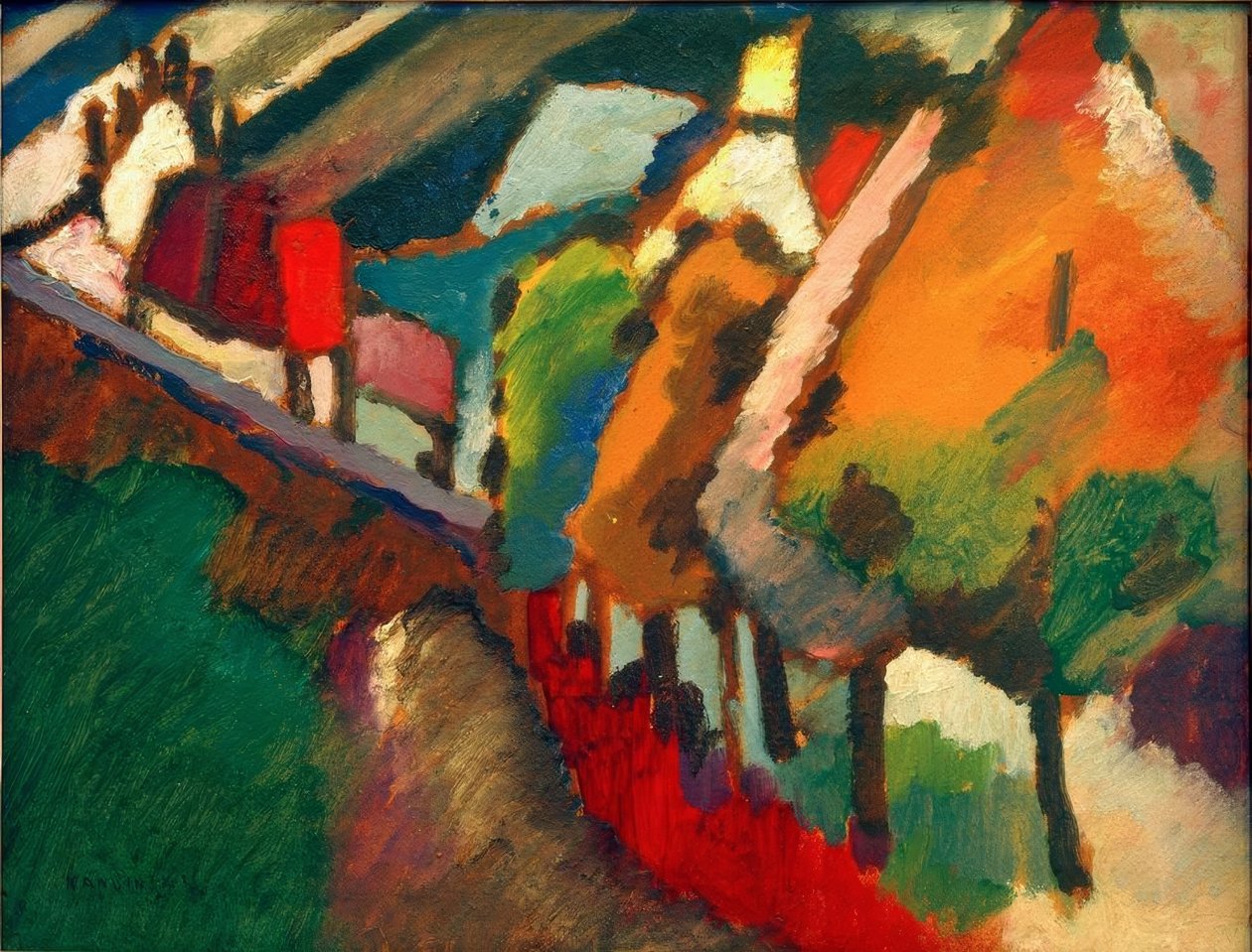 Studium przyrodnicze z Murnau III autorstwa Wassily Kandinsky