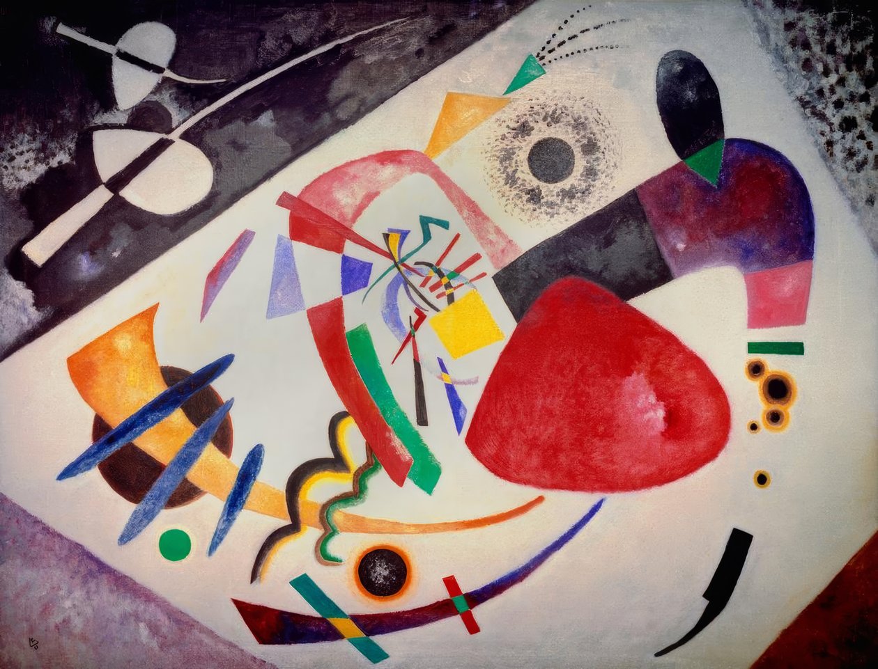 Czerwona plama II autorstwa Wassily Kandinsky