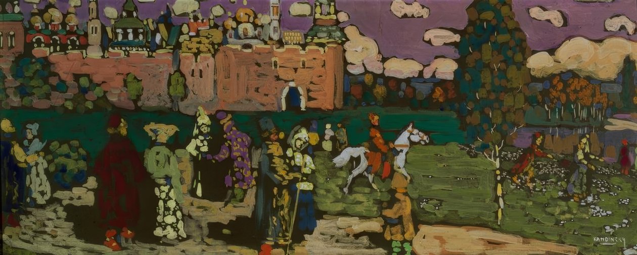 Scena rosyjska autorstwa Wassily Kandinsky