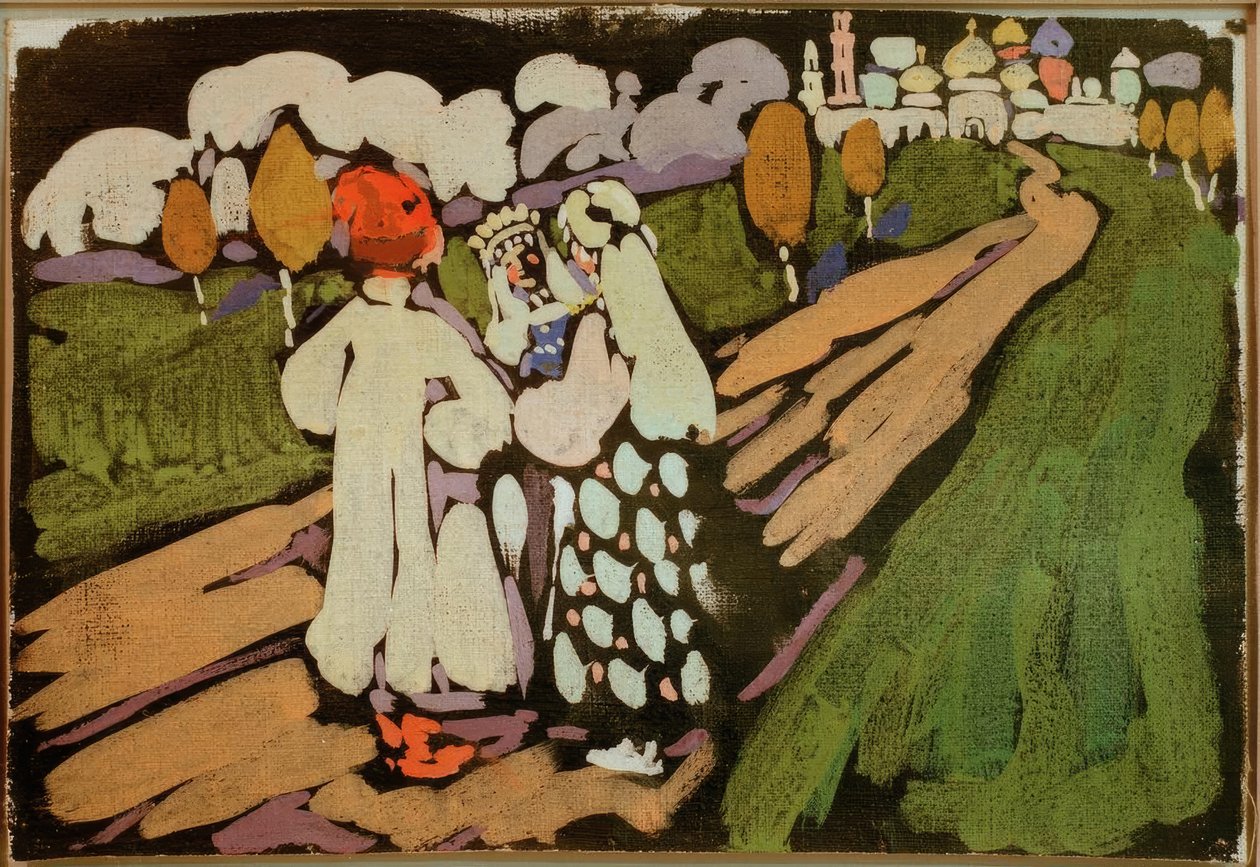 Scena rosyjska autorstwa Wassily Kandinsky
