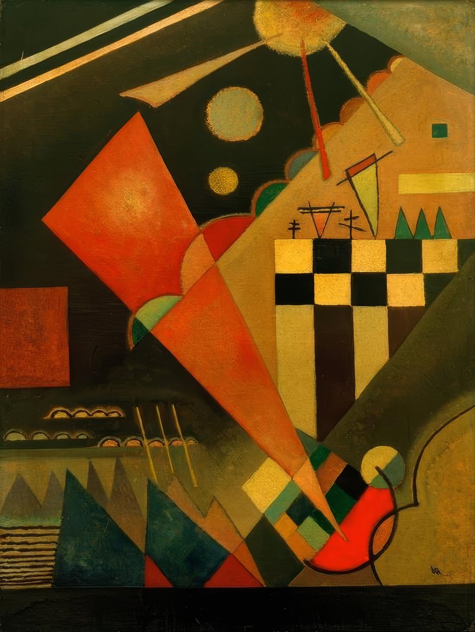 Ostry różowy autorstwa Wassily Kandinsky