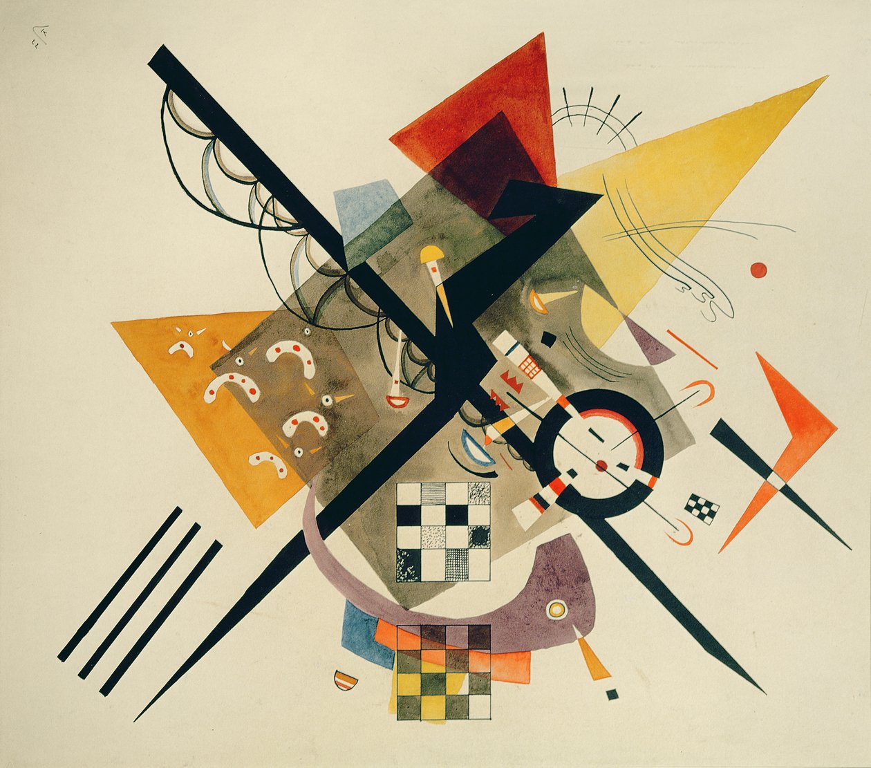 Studium do On White II, 1922 autorstwa Wassily Kandinsky