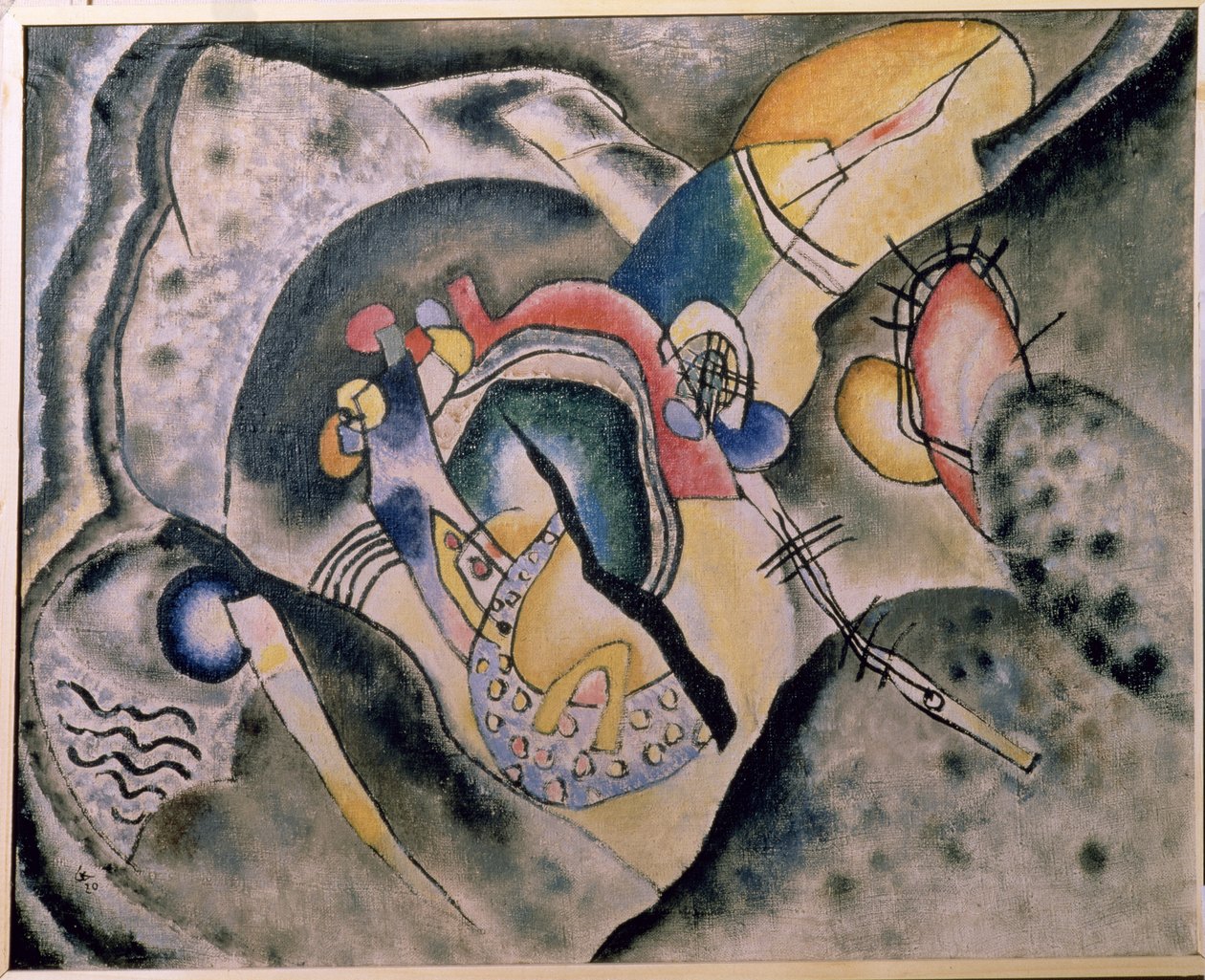 Czarna kreska, 1920 autorstwa Wassily Kandinsky