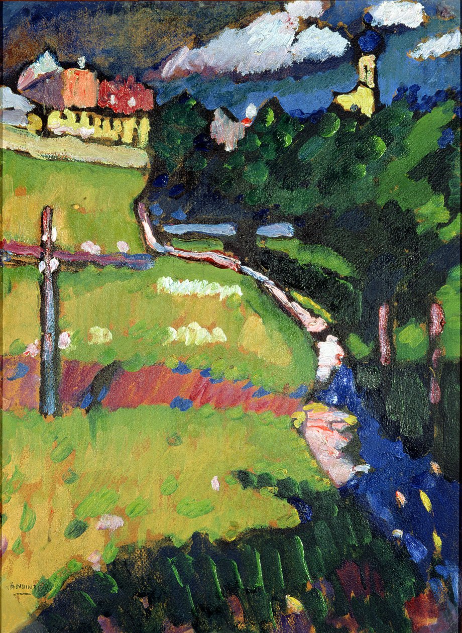 Kościół w Murnau, 1908-09 autorstwa Wassily Kandinsky