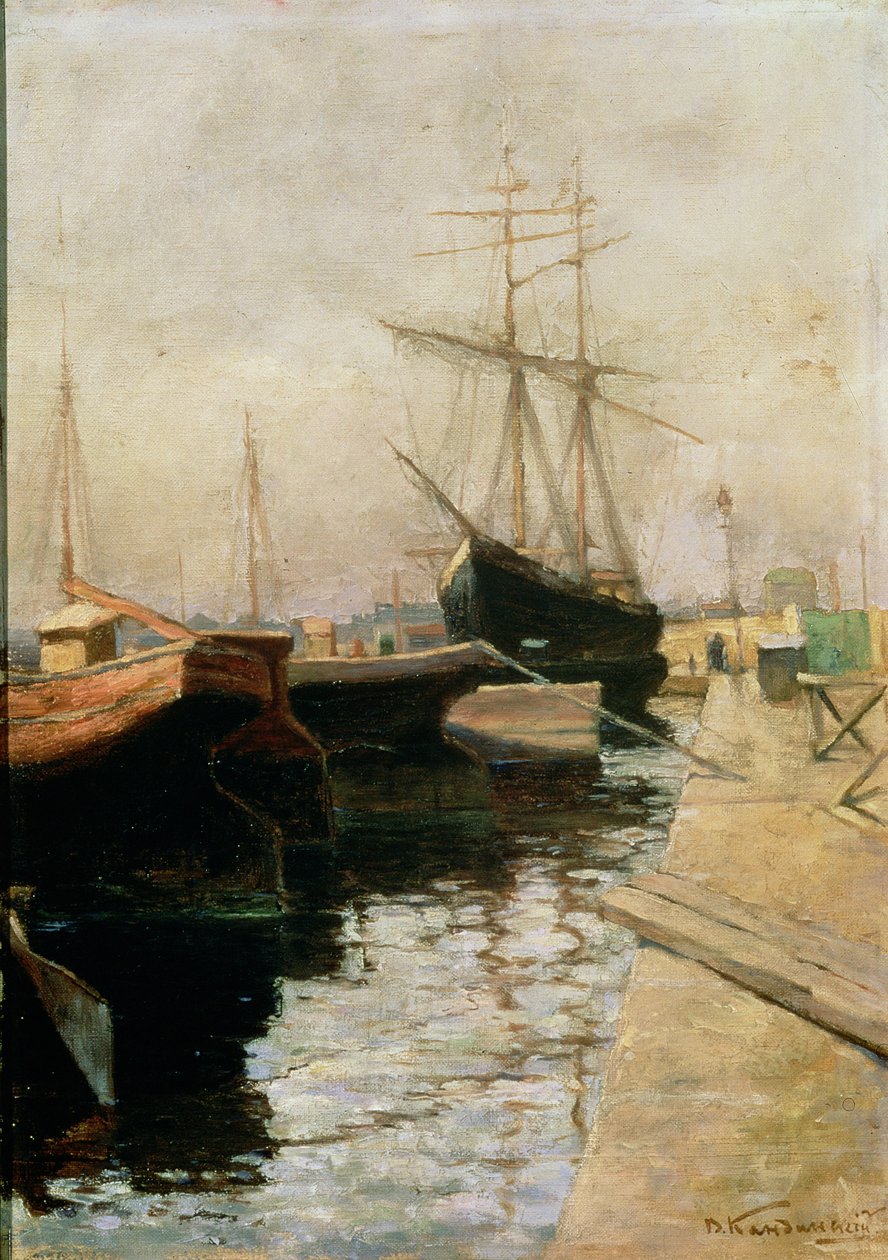 Port w Odessie, 1900 autorstwa Wassily Kandinsky
