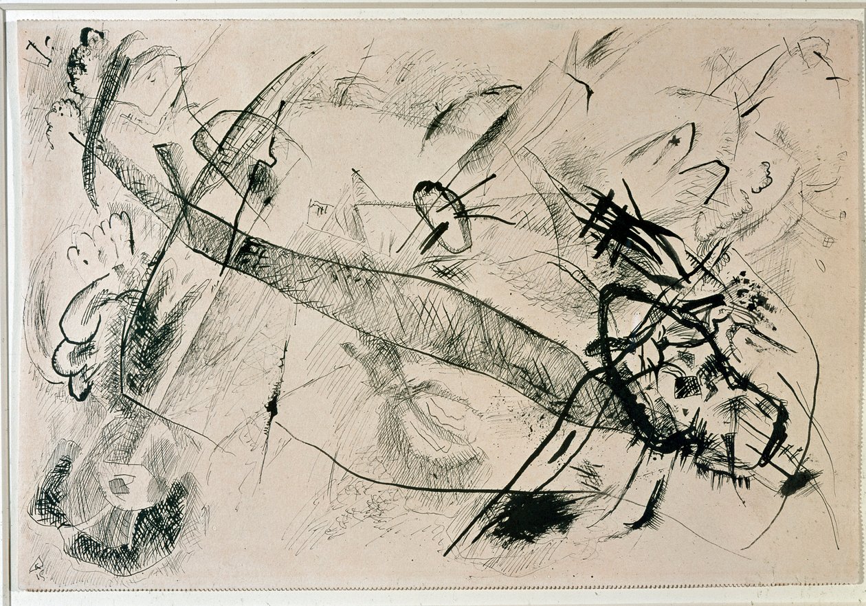 Rysunek bez tytułu Wasilija Kandinsky