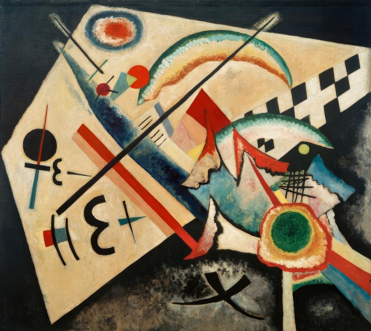 biały Krzyż autorstwa Wassily Kandinsky