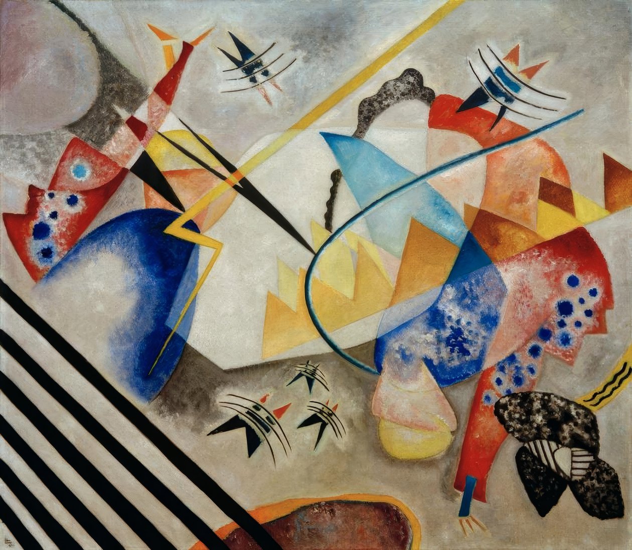 Biały środek autorstwa Wassily Kandinsky