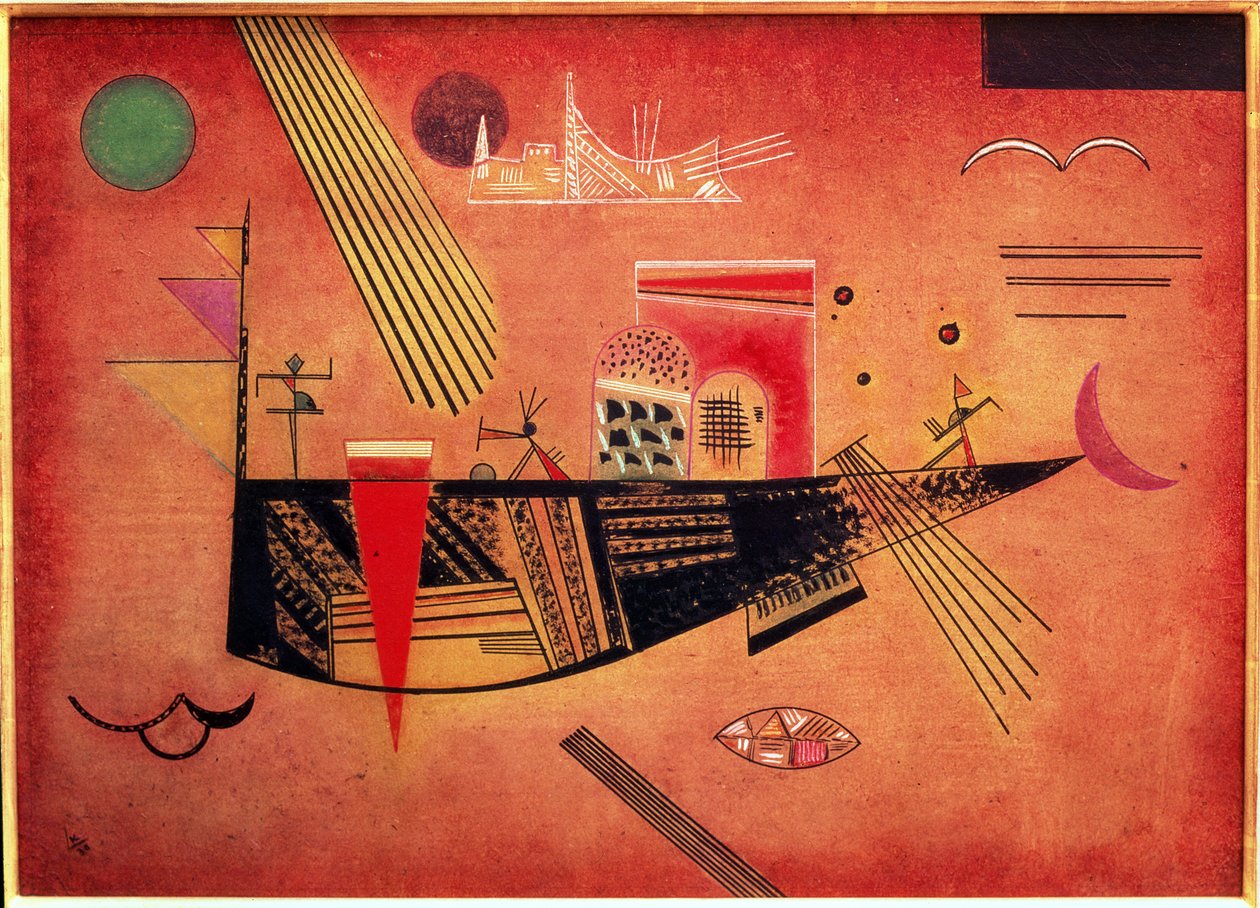 Kapryśny, 1930 (olej na tekturze) autorstwa Wassily Kandinsky