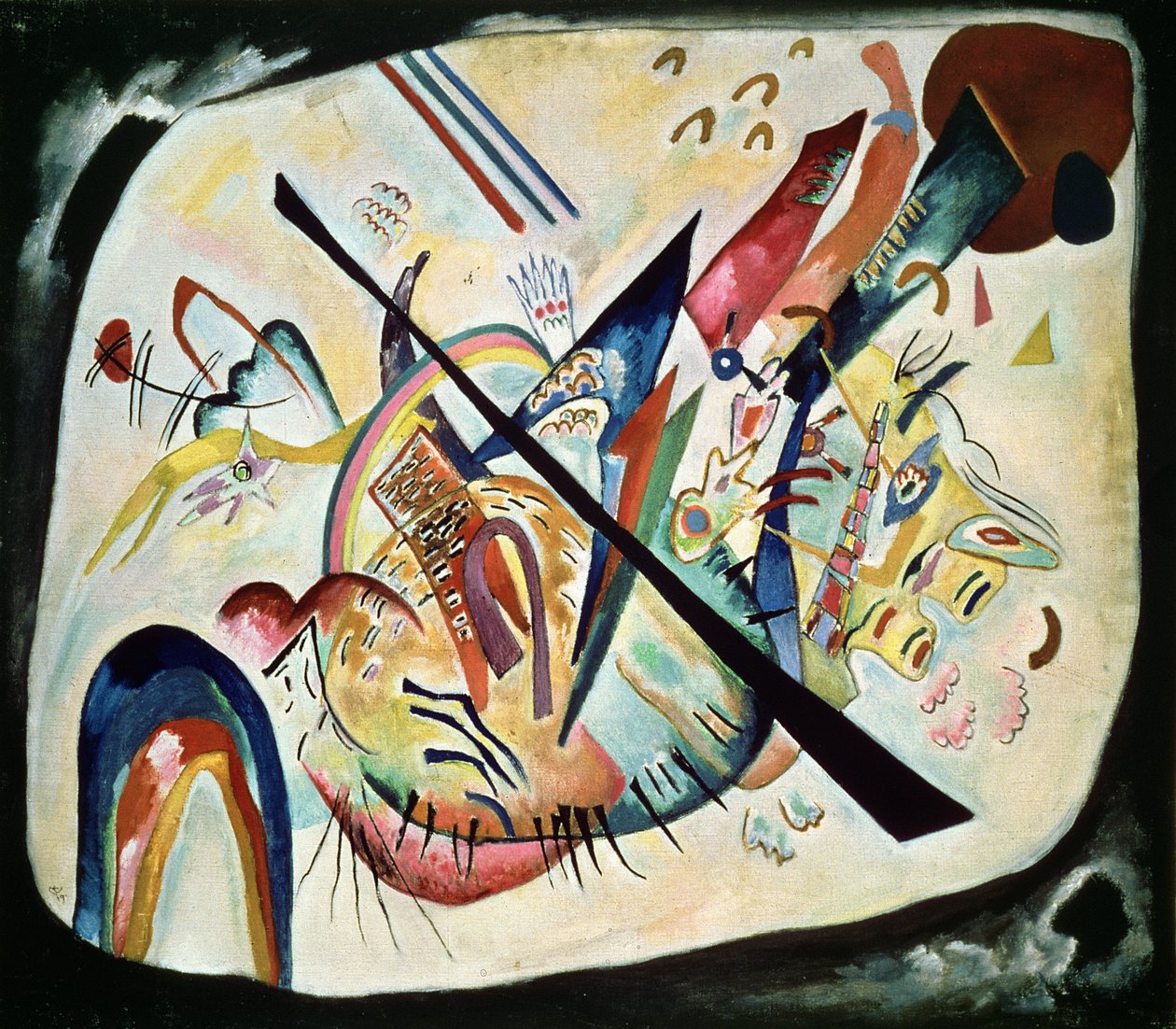 Biały Owal, 1919 autorstwa Wassily Kandinsky