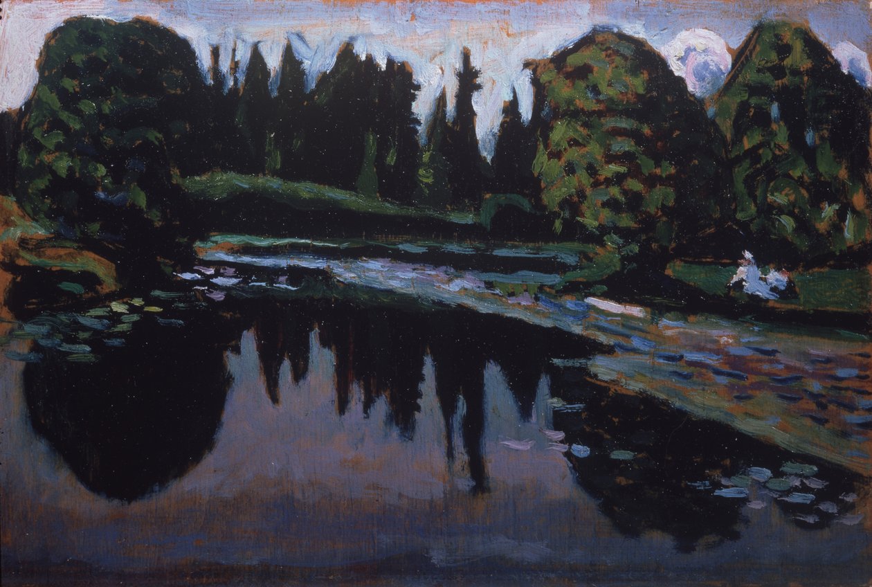 Rzeka latem autorstwa Wassily Kandinsky