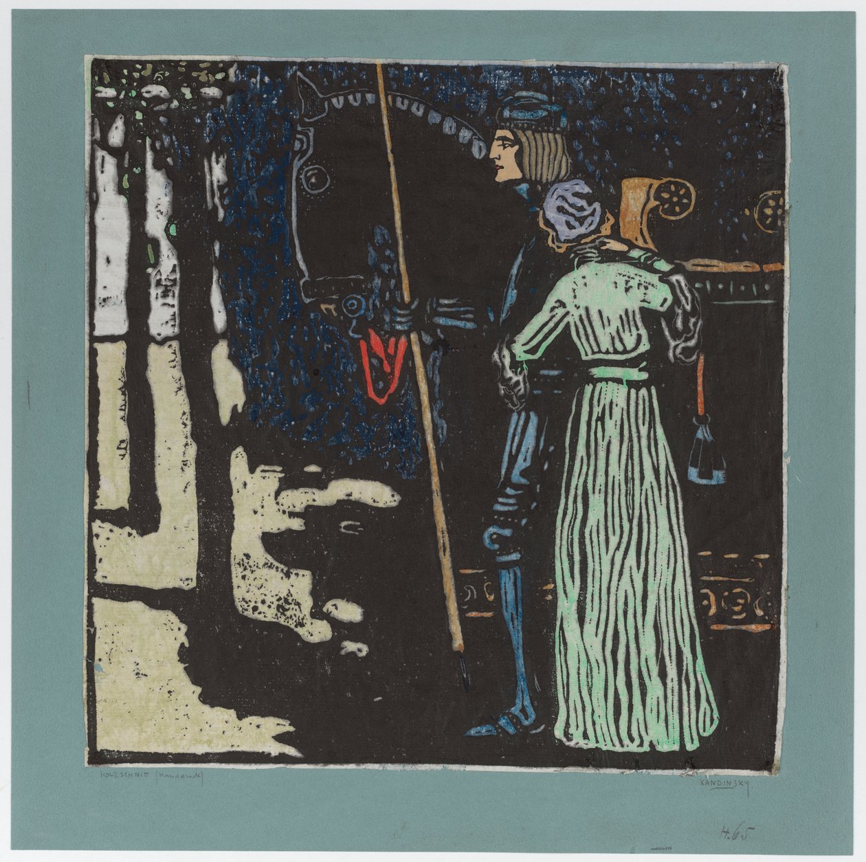 Pożegnanie (wersja rozszerzona) (druga wersja) autorstwa Wassily Kandinsky