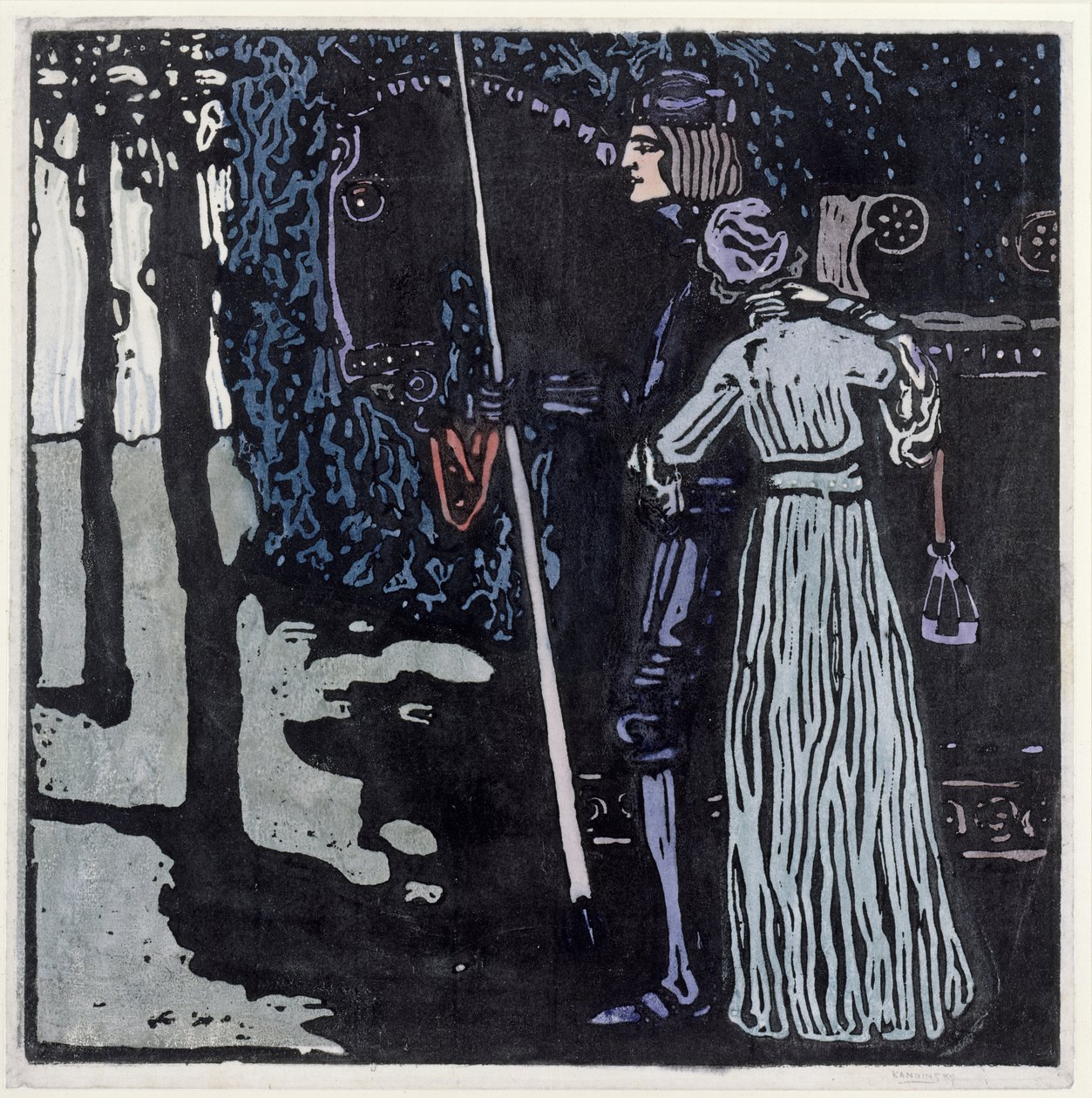 Pożegnanie - wersja duża autorstwa Wassily Kandinsky