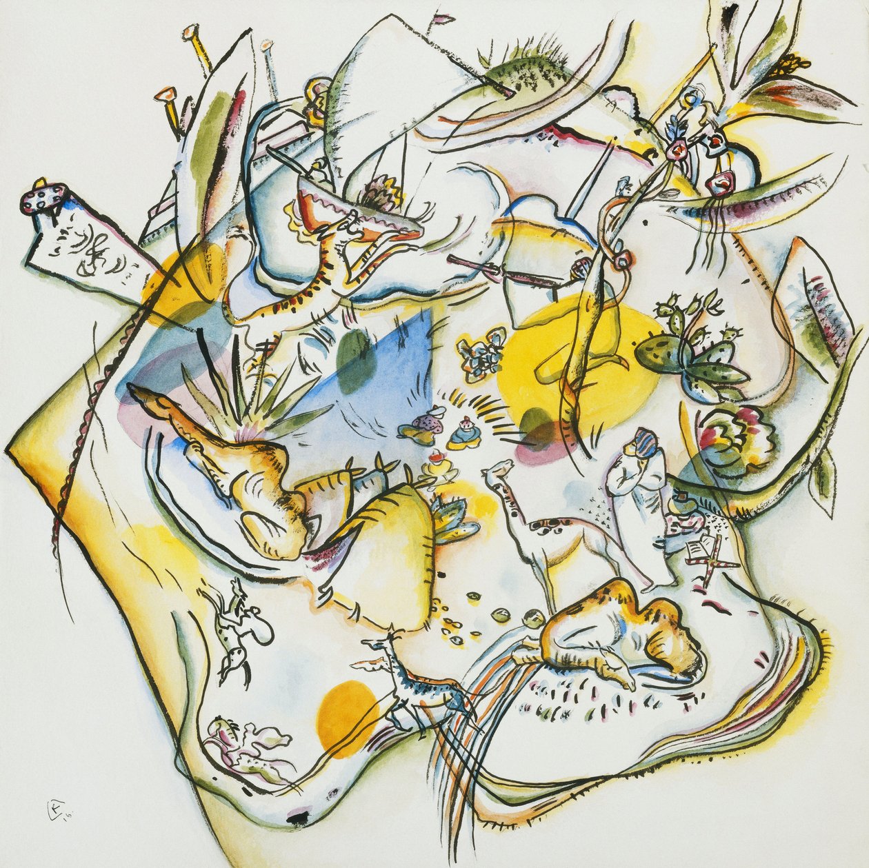 Afryka autorstwa Wassily Kandinsky