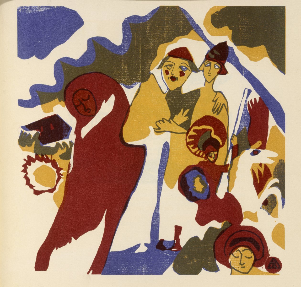 Allerheiligen (Blatt 46 aus: "Klänge") autorstwa Wassily Kandinsky