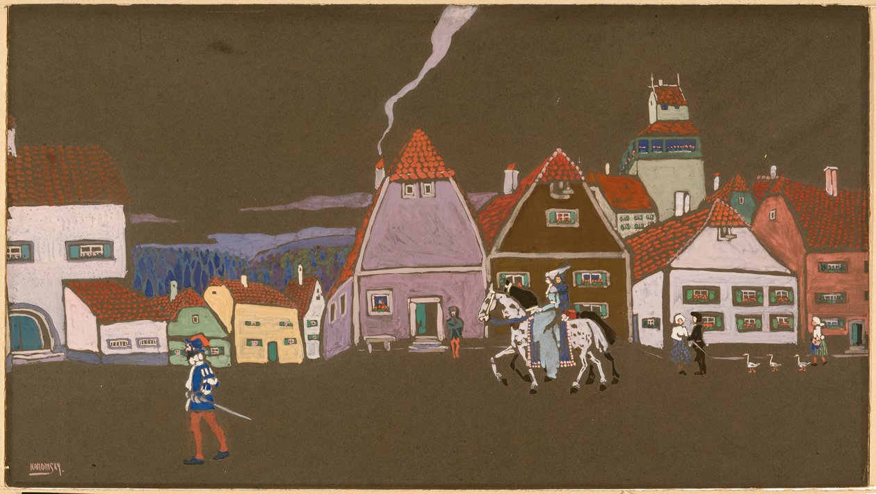 Stare miasteczko autorstwa Wassily Kandinsky