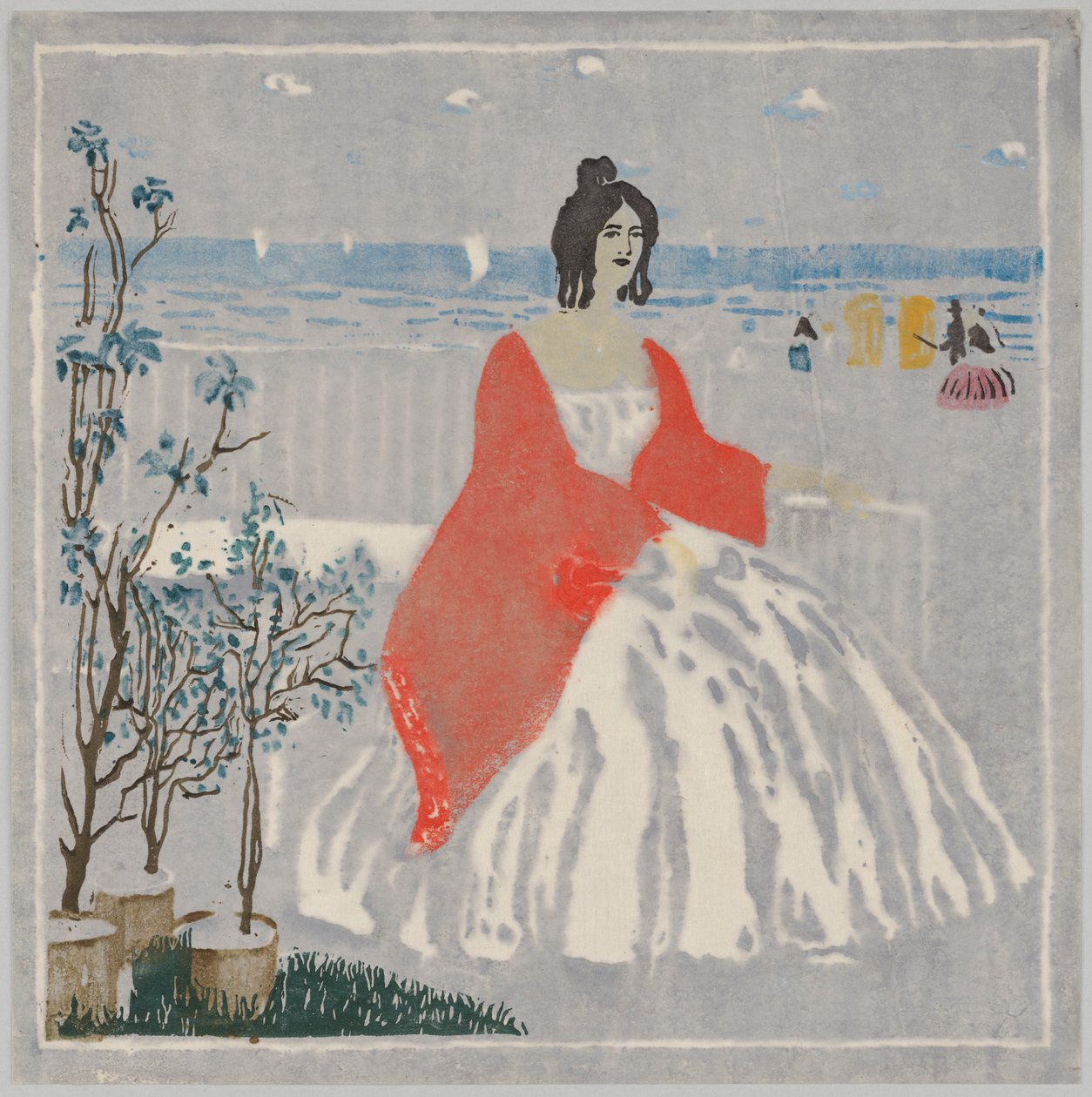 Nad brzegiem morza autorstwa Wassily Kandinsky