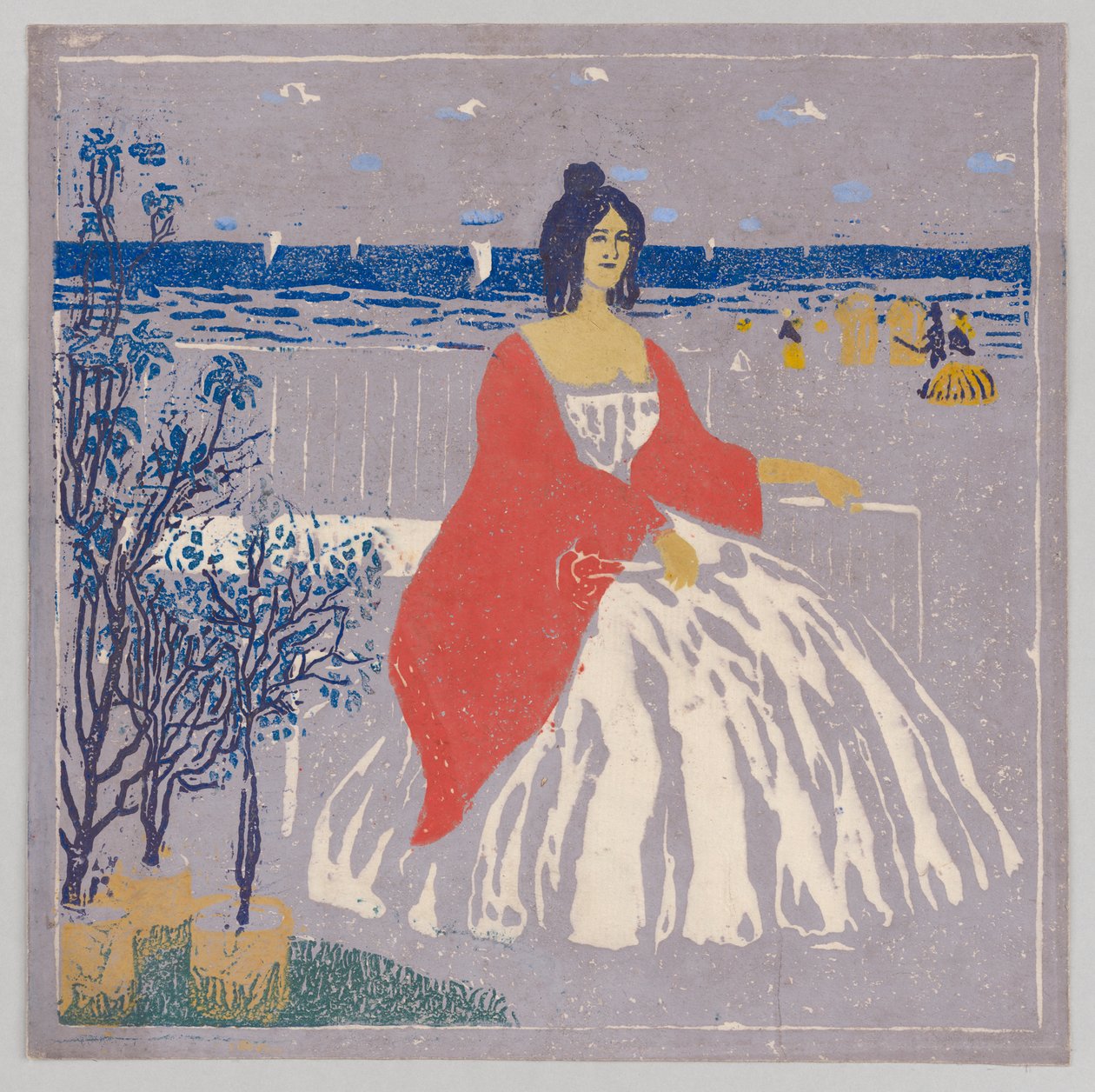 Na plaży autorstwa Wassily Kandinsky