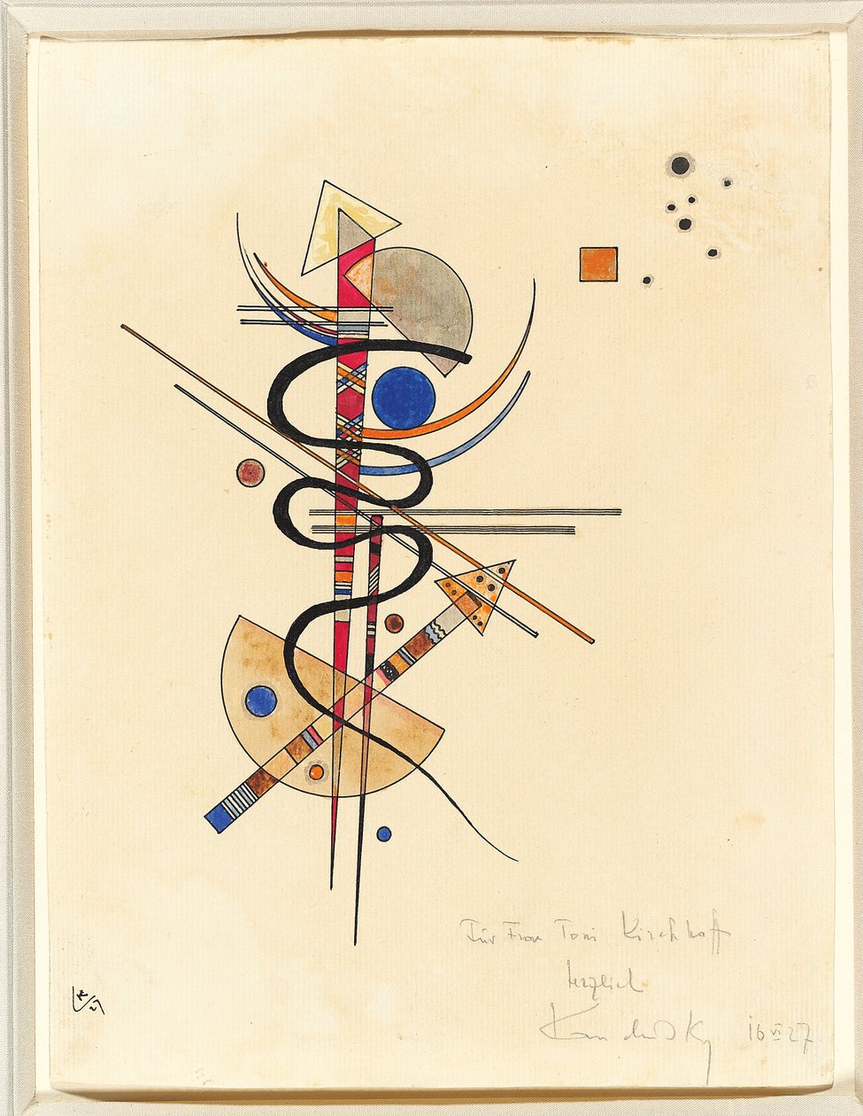 Akwarela dla pani Toni Kirchhoff autorstwa Wassily Kandinsky