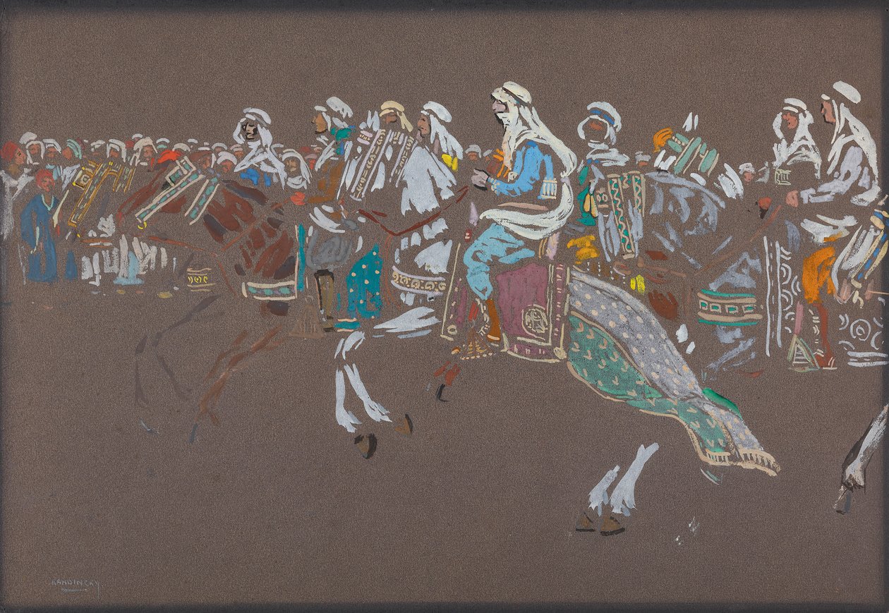 Arabska kawaleria autorstwa Wassily Kandinsky