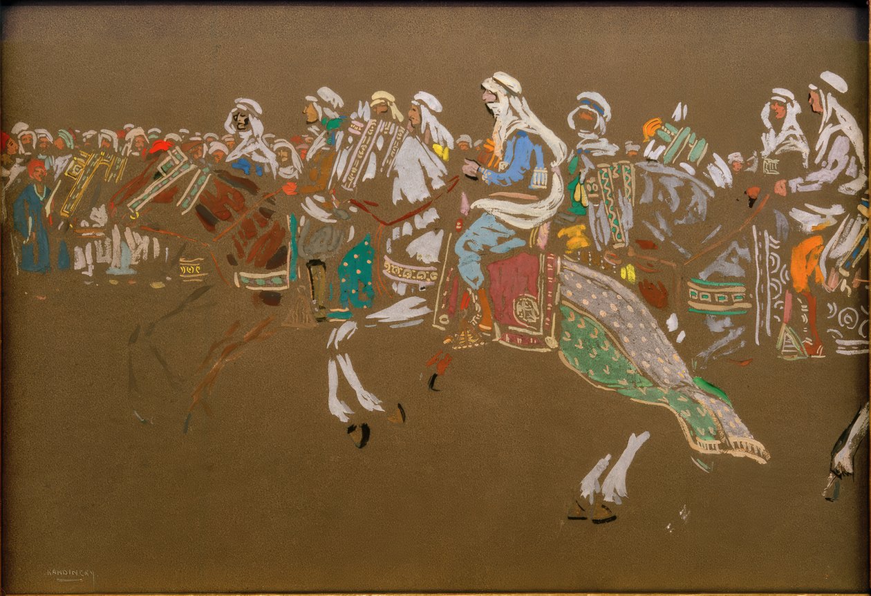 kawaleria arabska autorstwa Wassily Kandinsky