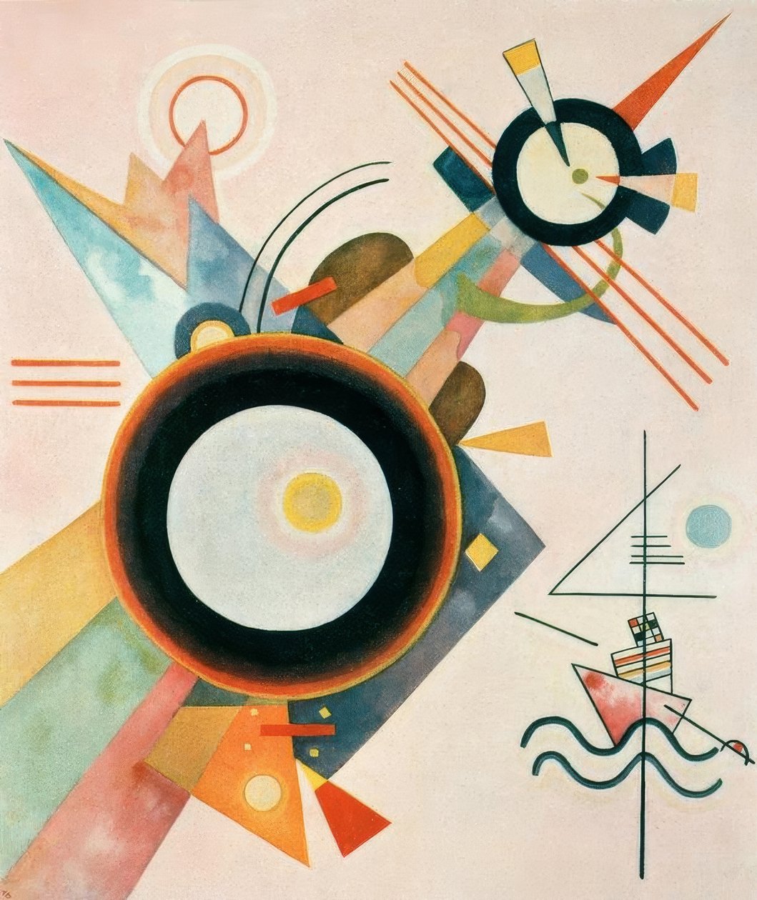 Obraz z kształtem strzałki autorstwa Wassily Kandinsky