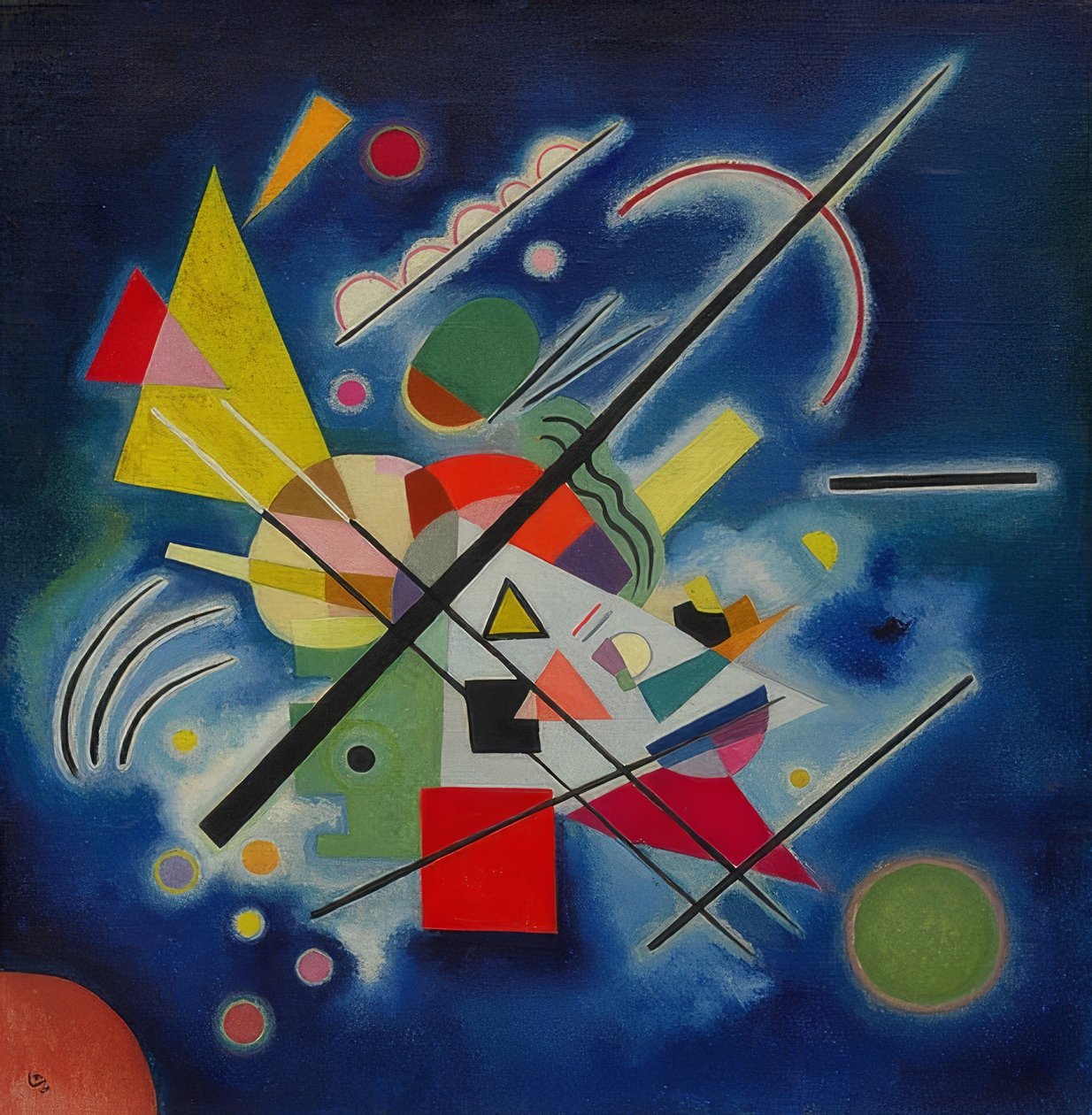 Niebieski obraz. 1924 autorstwa Wassily Kandinsky