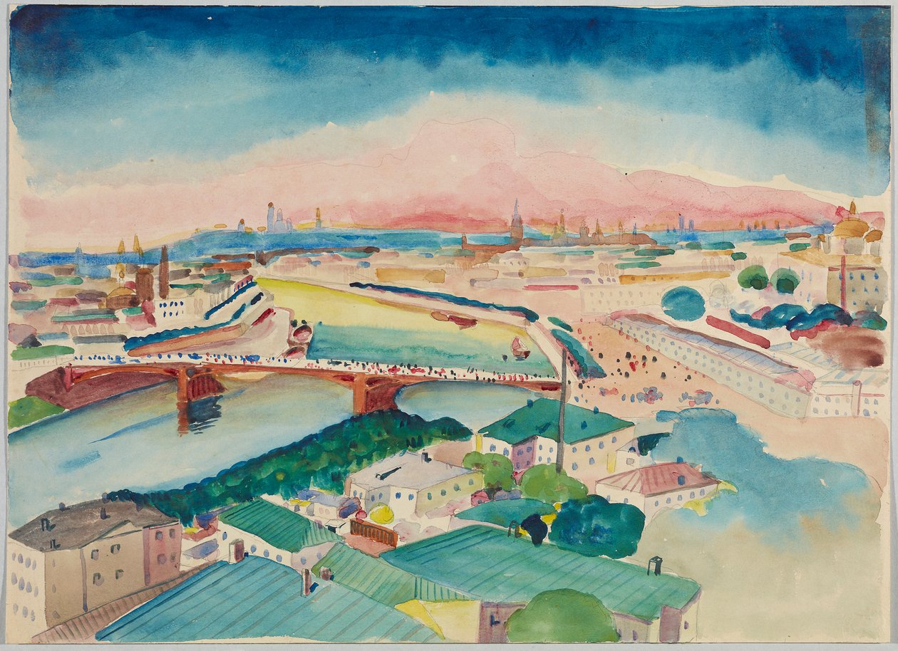 Widok na Moskwę autorstwa Wassily Kandinsky