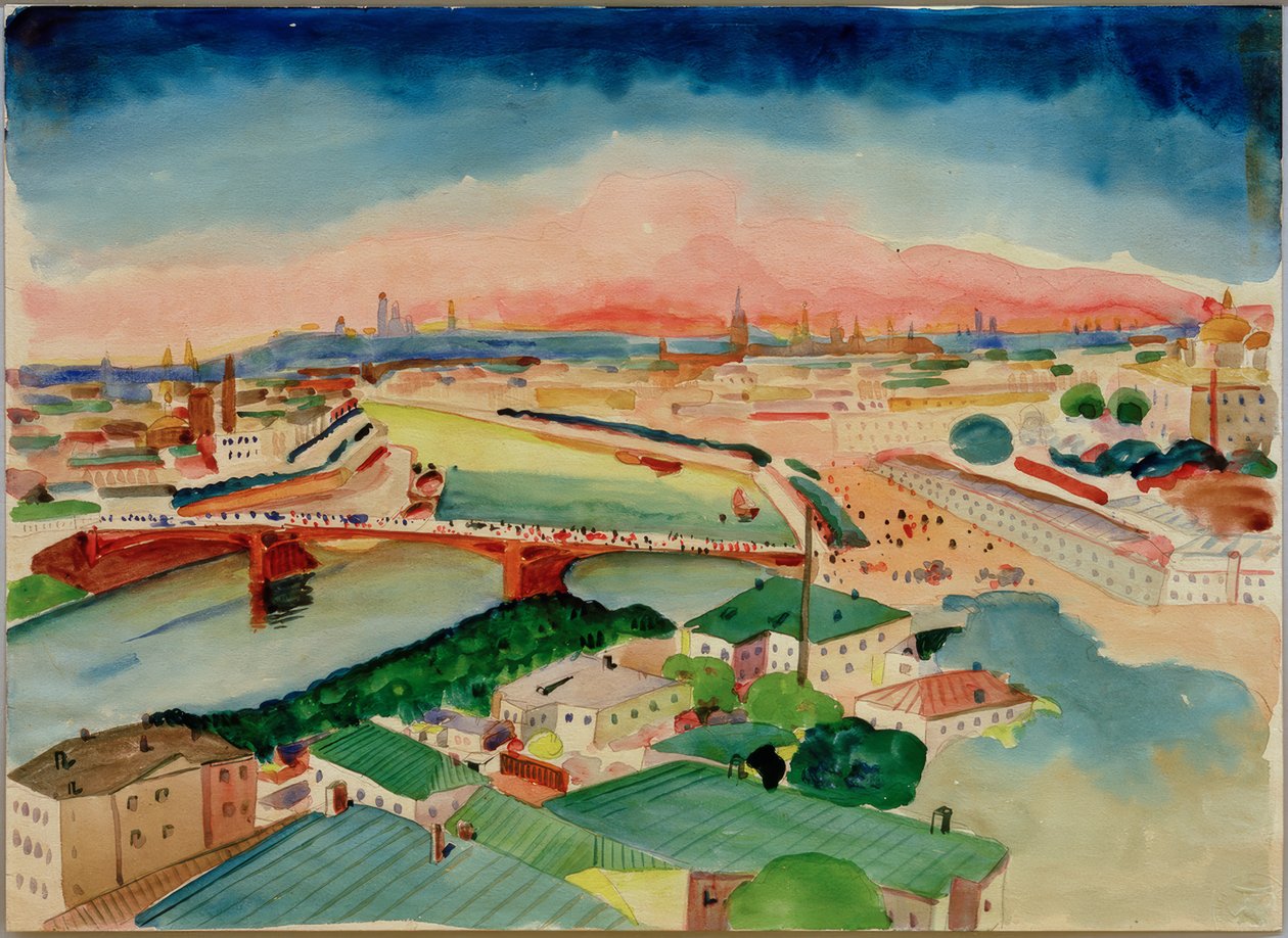 Widok Moskwy autorstwa Wassily Kandinsky