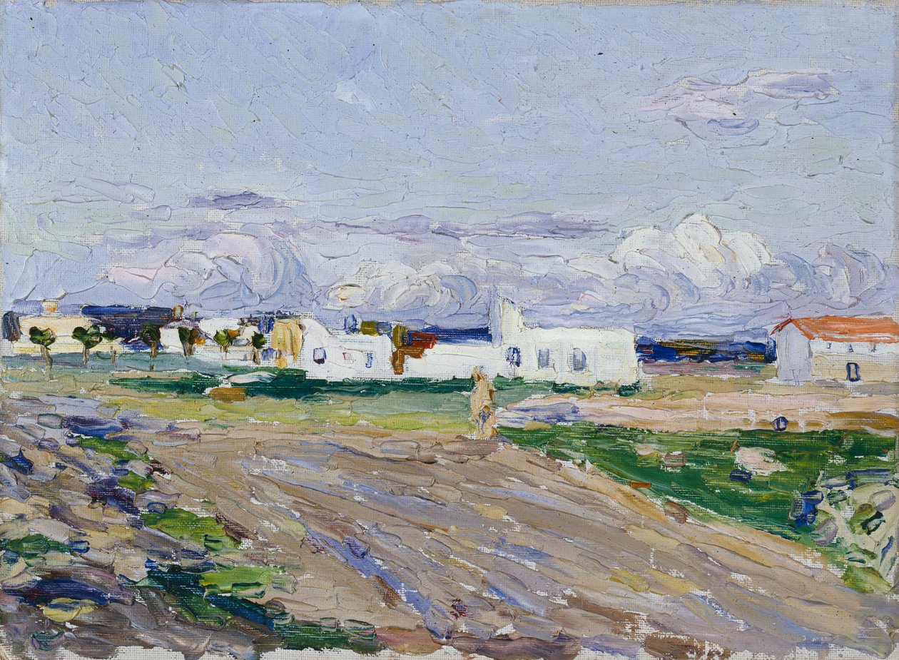 Widok z hotelu St Georges w Tunisie autorstwa Wassily Kandinsky