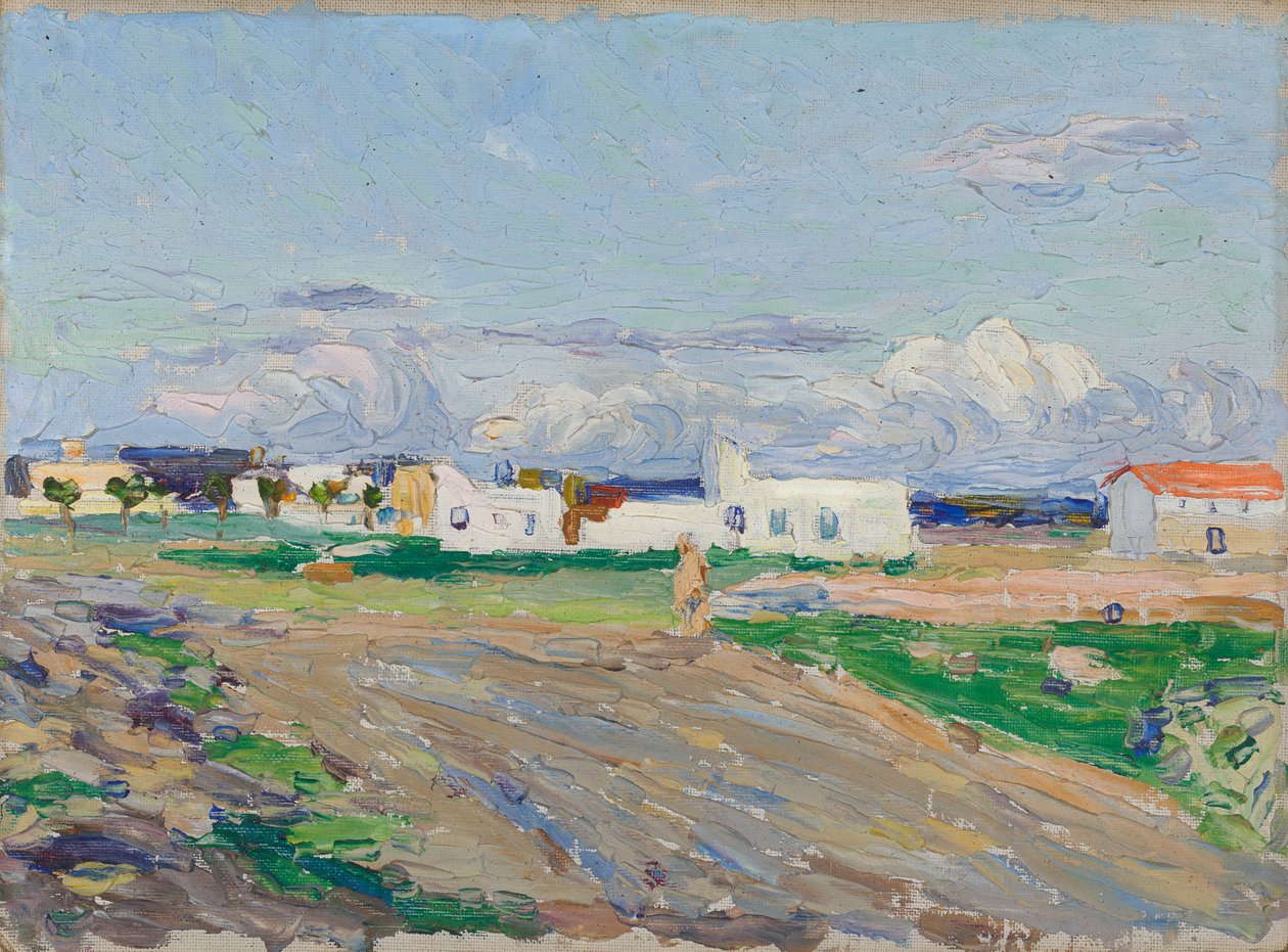 Widok z hotelu St. Georges w Tunisie autorstwa Wassily Kandinsky