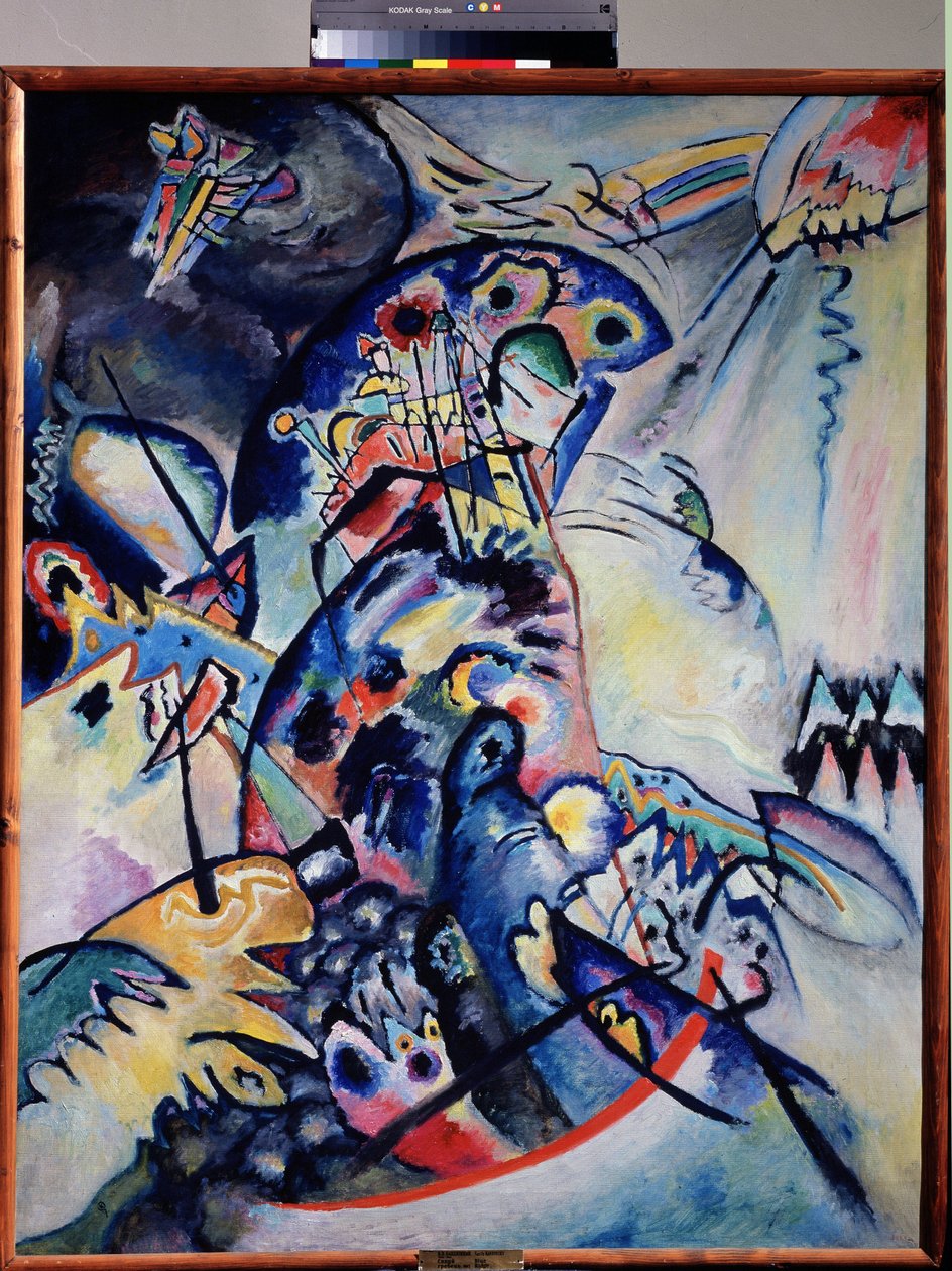 Obraz „Niebieski grzebień” Vassily Kandinsky (lub Wassily Kandinsky lub Kandinskyj autorstwa Wassily Kandinsky