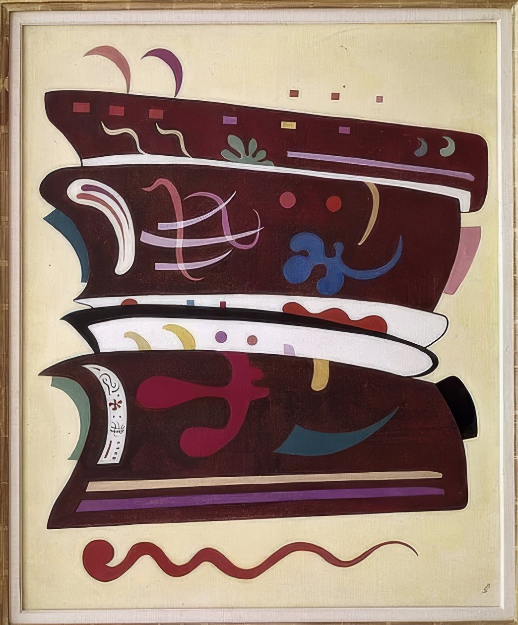 Suplementy Brun. 1935 autorstwa Wassily Kandinsky
