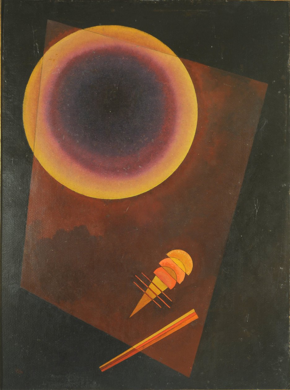Okrąg (z brązowym) autorstwa Wassily Kandinsky