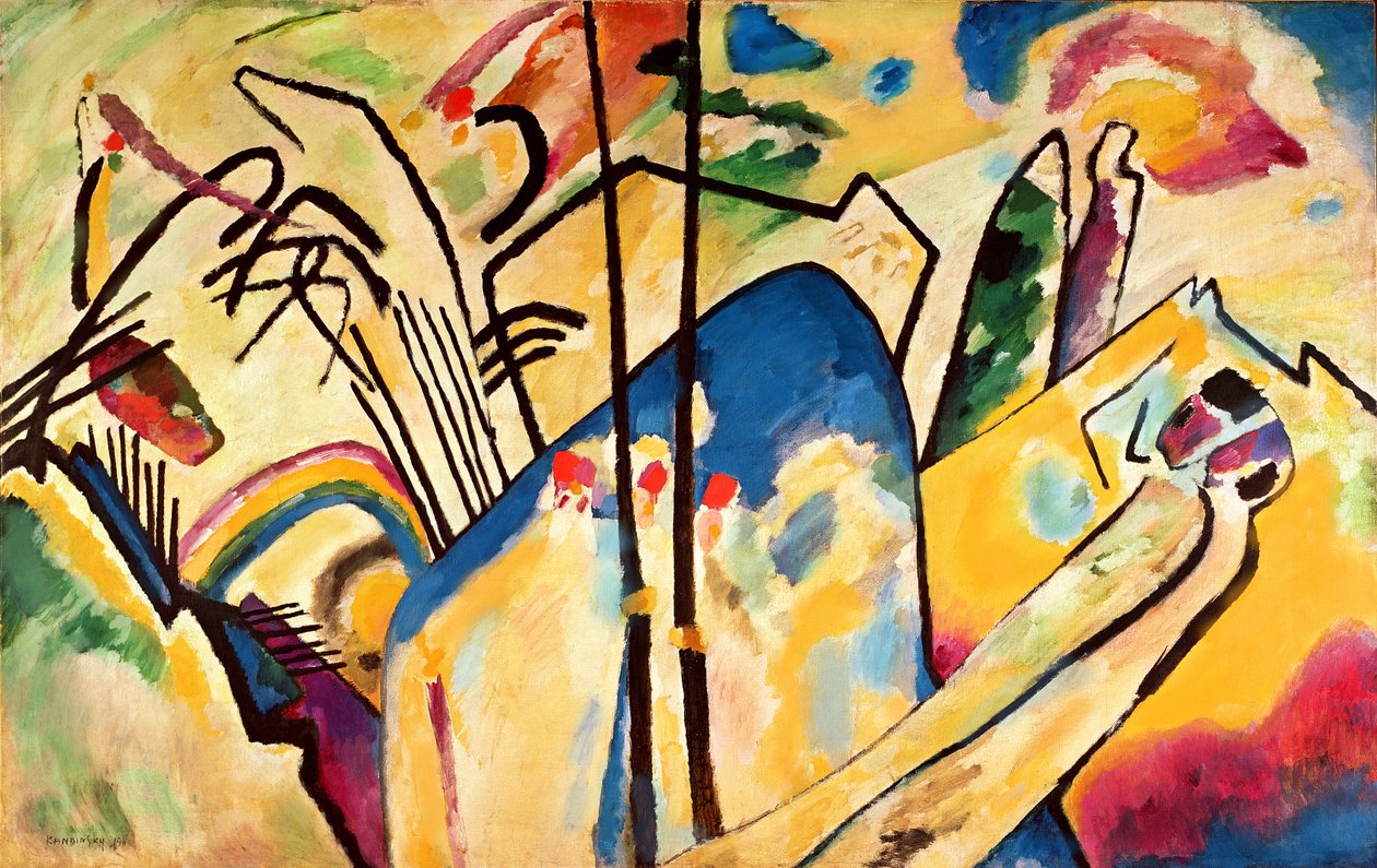 Skład nr. 4 autorstwa Wassily Kandinsky