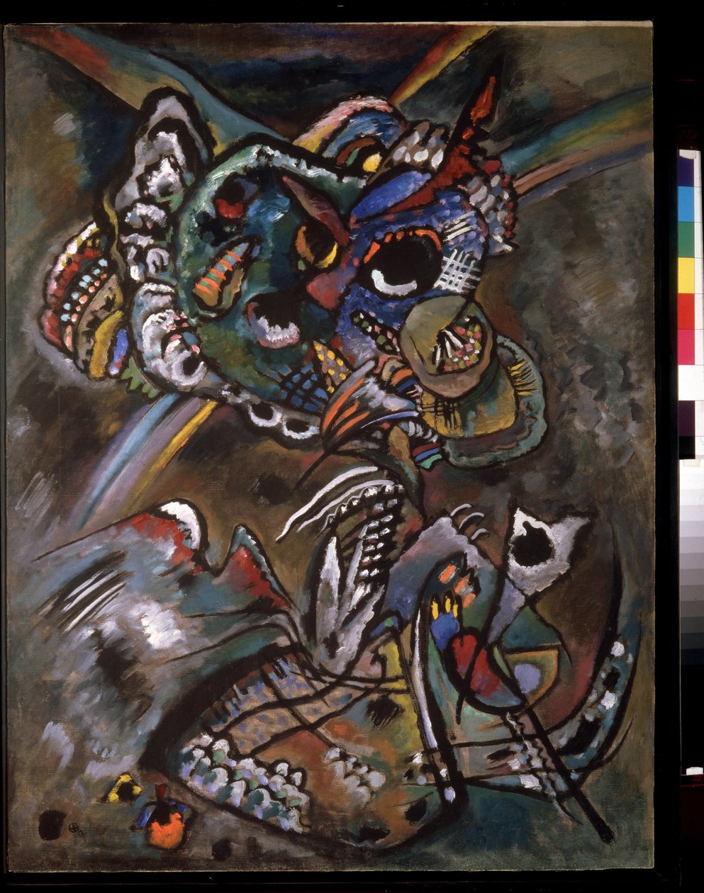 Zmierzch (zmierzch). Dzień Malarza Wassily Kandinsky (Au Wassily Kandinsky au Kandinskyz autorstwa Wassily Kandinsky