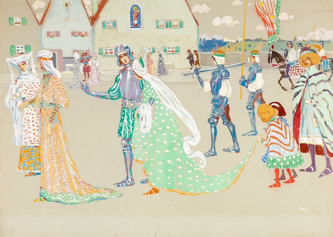 Młoda para autorstwa Wassily Kandinsky