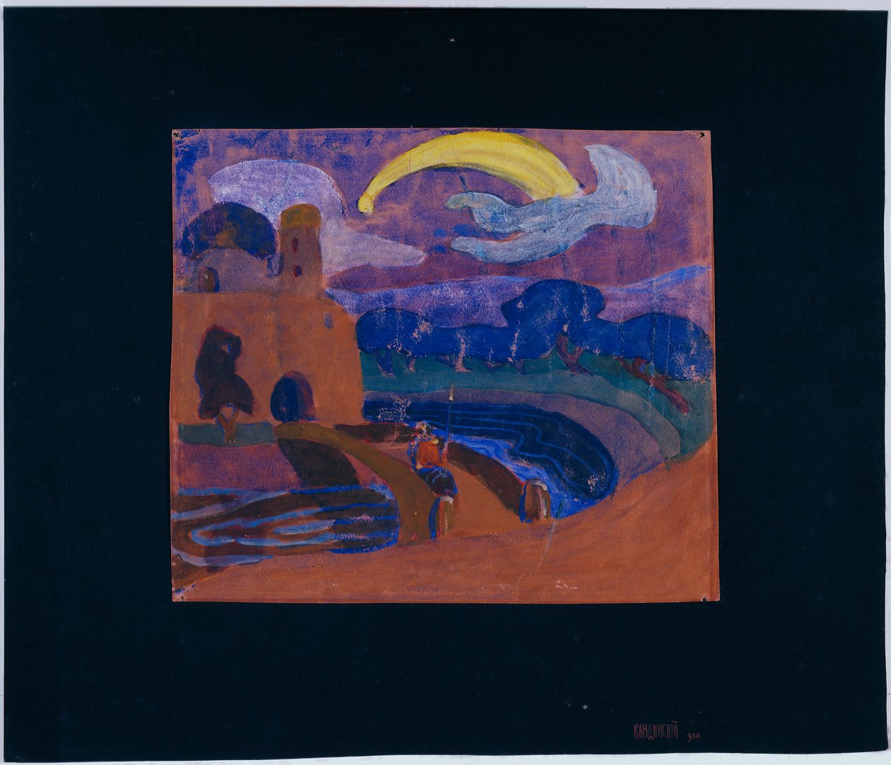 Kometa (Nocny Jeździec) autorstwa Wassily Kandinsky