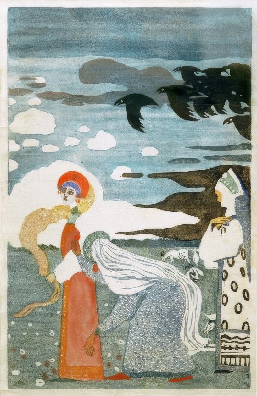 Kruki autorstwa Wassily Kandinsky