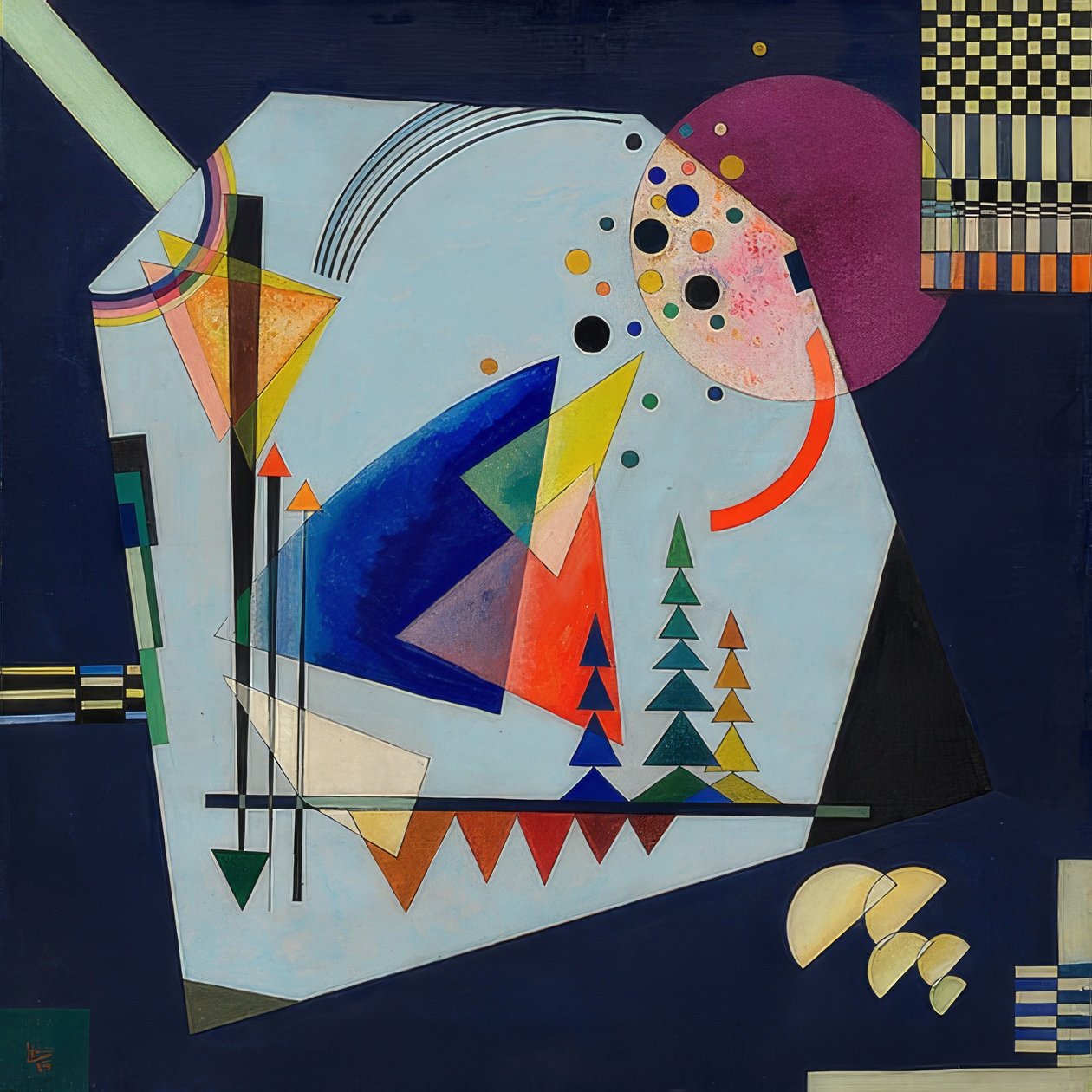 Trzy dźwięki. 1926 autorstwa Wassily Kandinsky