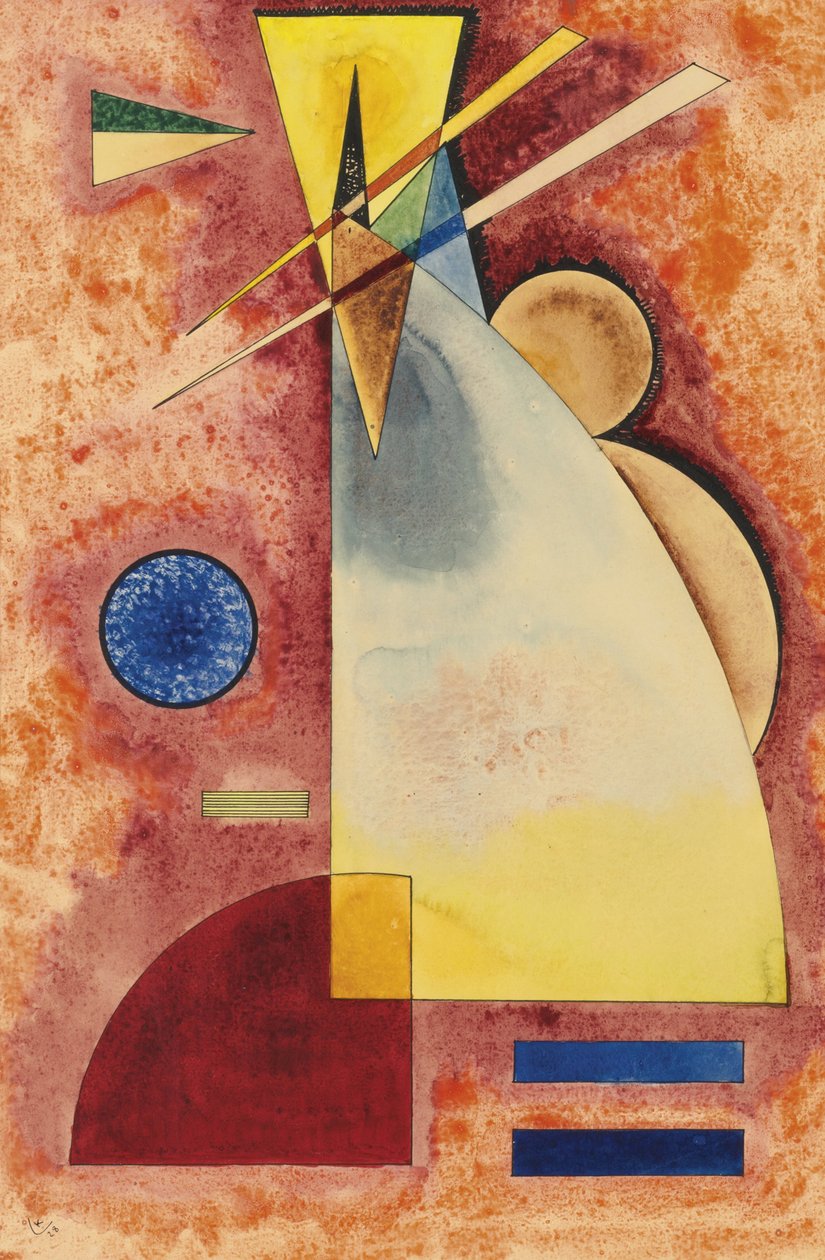 „Entrelacement” (Ineinander) Akwarela Wasilija Kandinsky