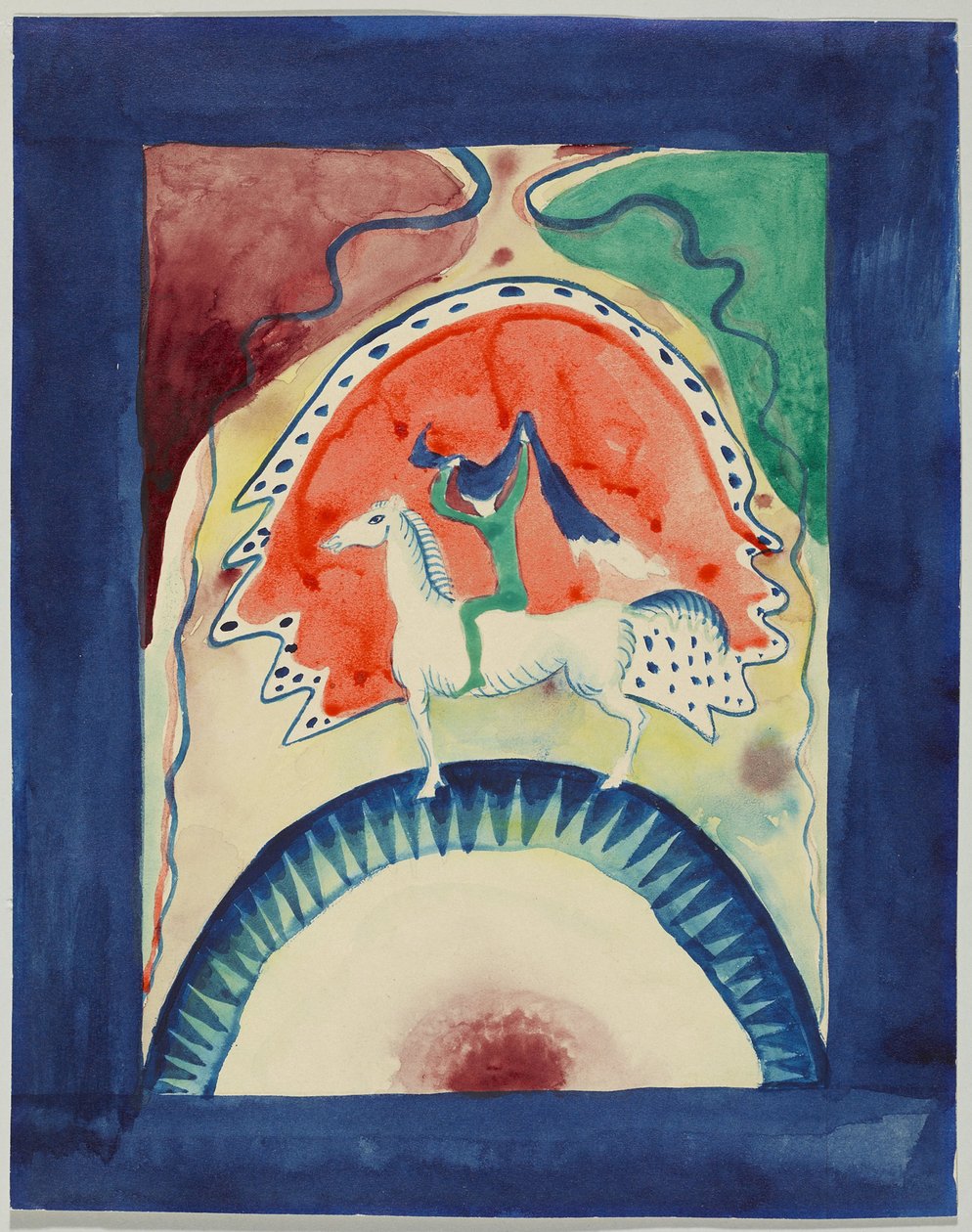 Projekt okładki almanachu „Der Blaue Reiter” autorstwa Wassily Kandinsky