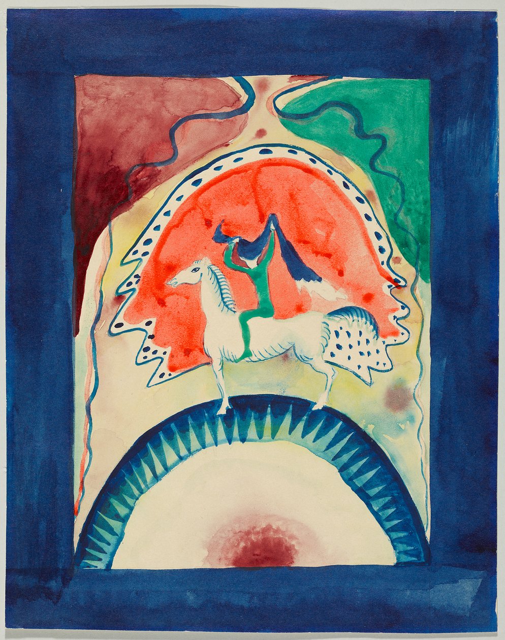Projekt okładki almanachu „Der Blaue Reiter” autorstwa Wassily Kandinsky