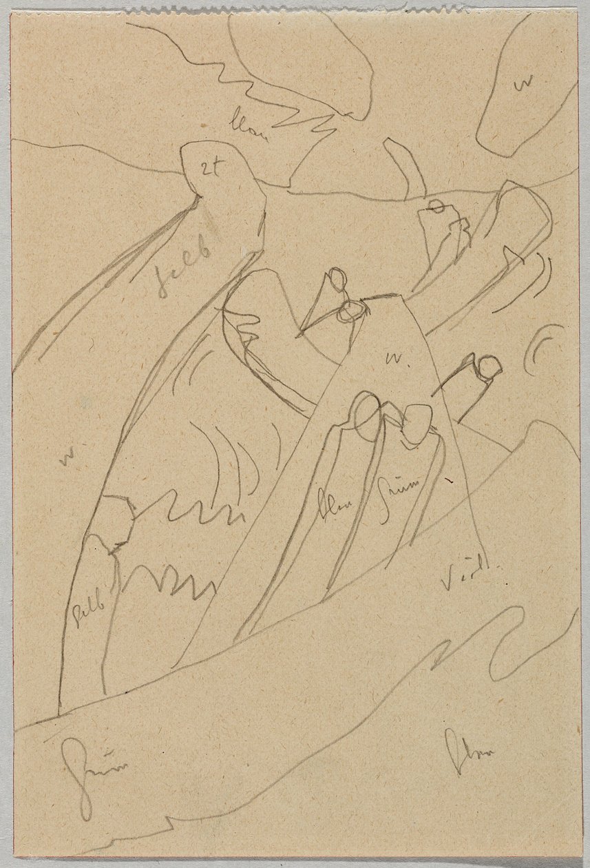 Projekt do „Improwizacji 7” autorstwa Wassily Kandinsky