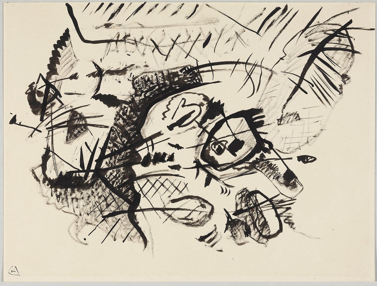 Projekt do „Kompozycji VII” autorstwa Wassily Kandinsky