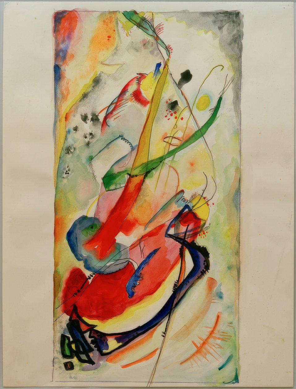 Szkic do muralu dla Edwina R. Campbella nr 1 autorstwa Wassily Kandinsky