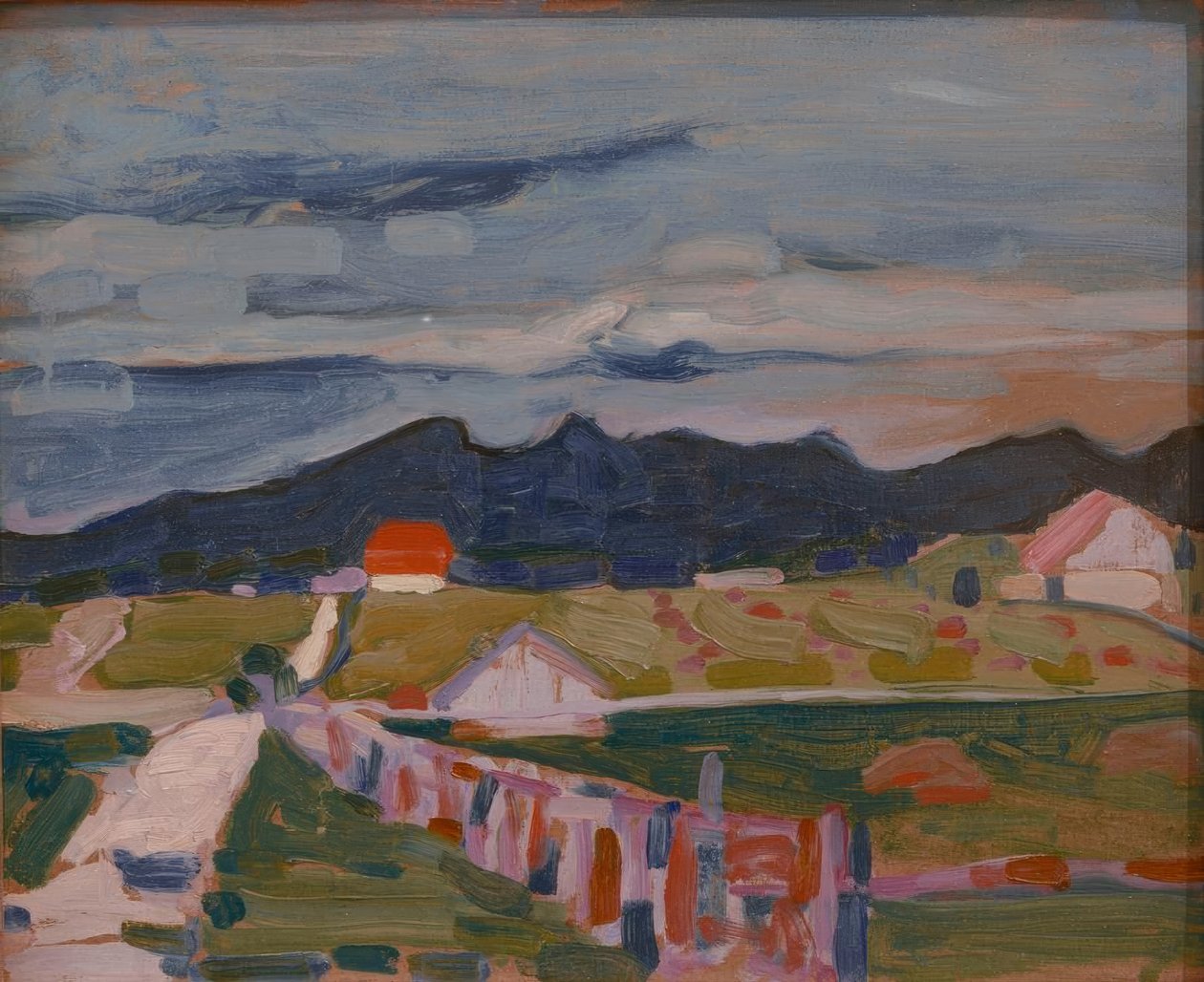 Pola w pobliżu Murnau autorstwa Wassily Kandinsky
