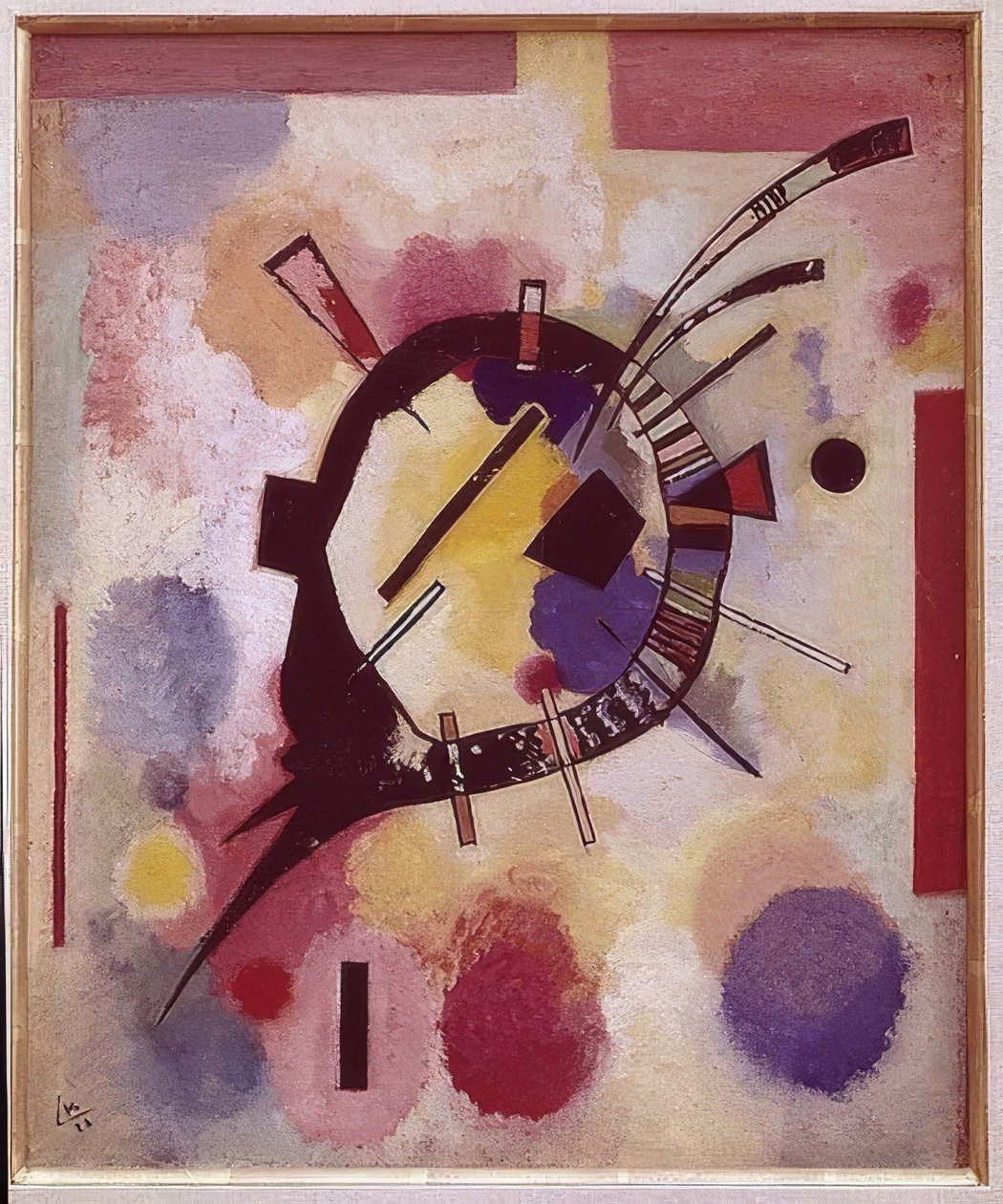 Żółty środek. 1926 autorstwa Wassily Kandinsky