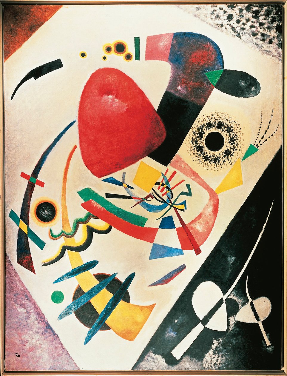 Niemcy, Monachium, czerwona plama autorstwa Wassily Kandinsky