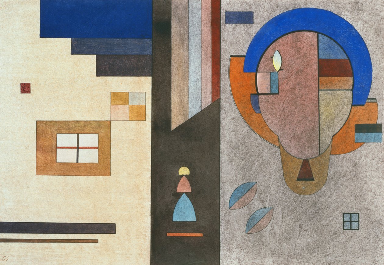 Oddzielnie stowarzyszone - Divisé-Lié autorstwa Wassily Kandinsky